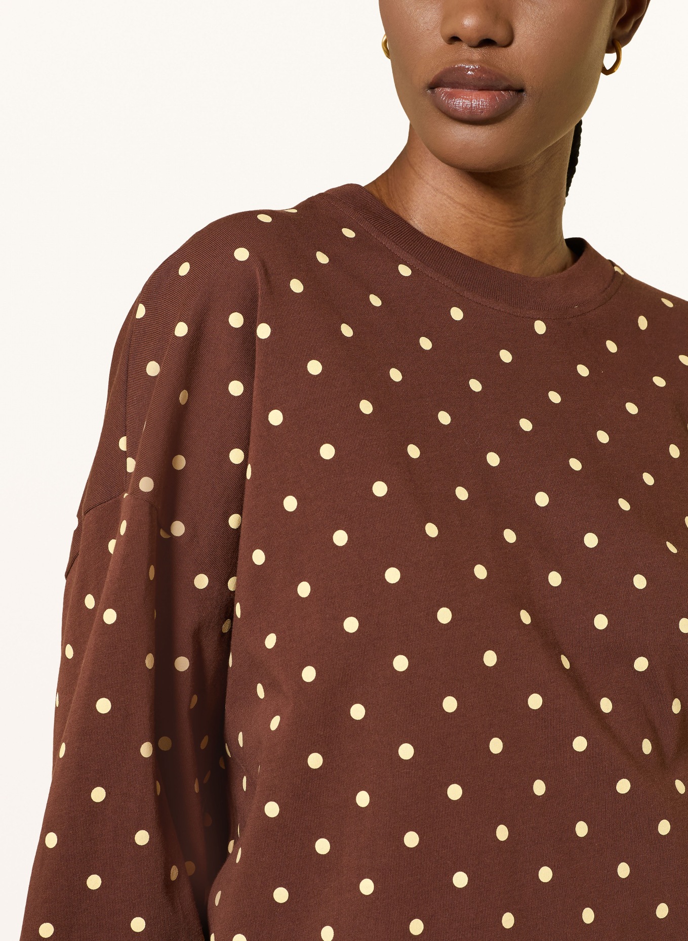 OH APRIL T-shirt met lange mouwen: BRUIN / LICHTGEEL