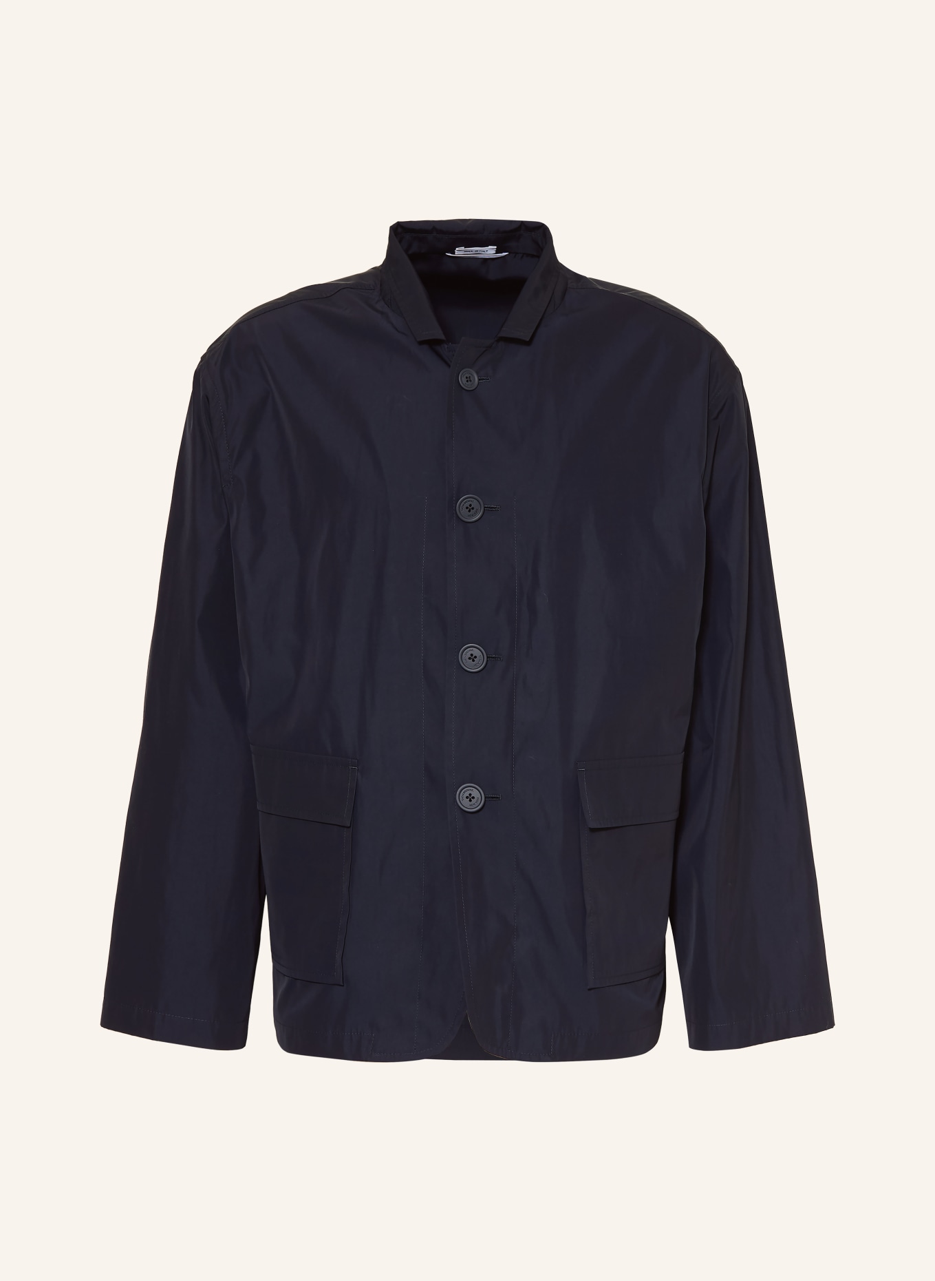 THOM BROWNE. Sakko Regular Fit: DUNKELBLAU / WEISS