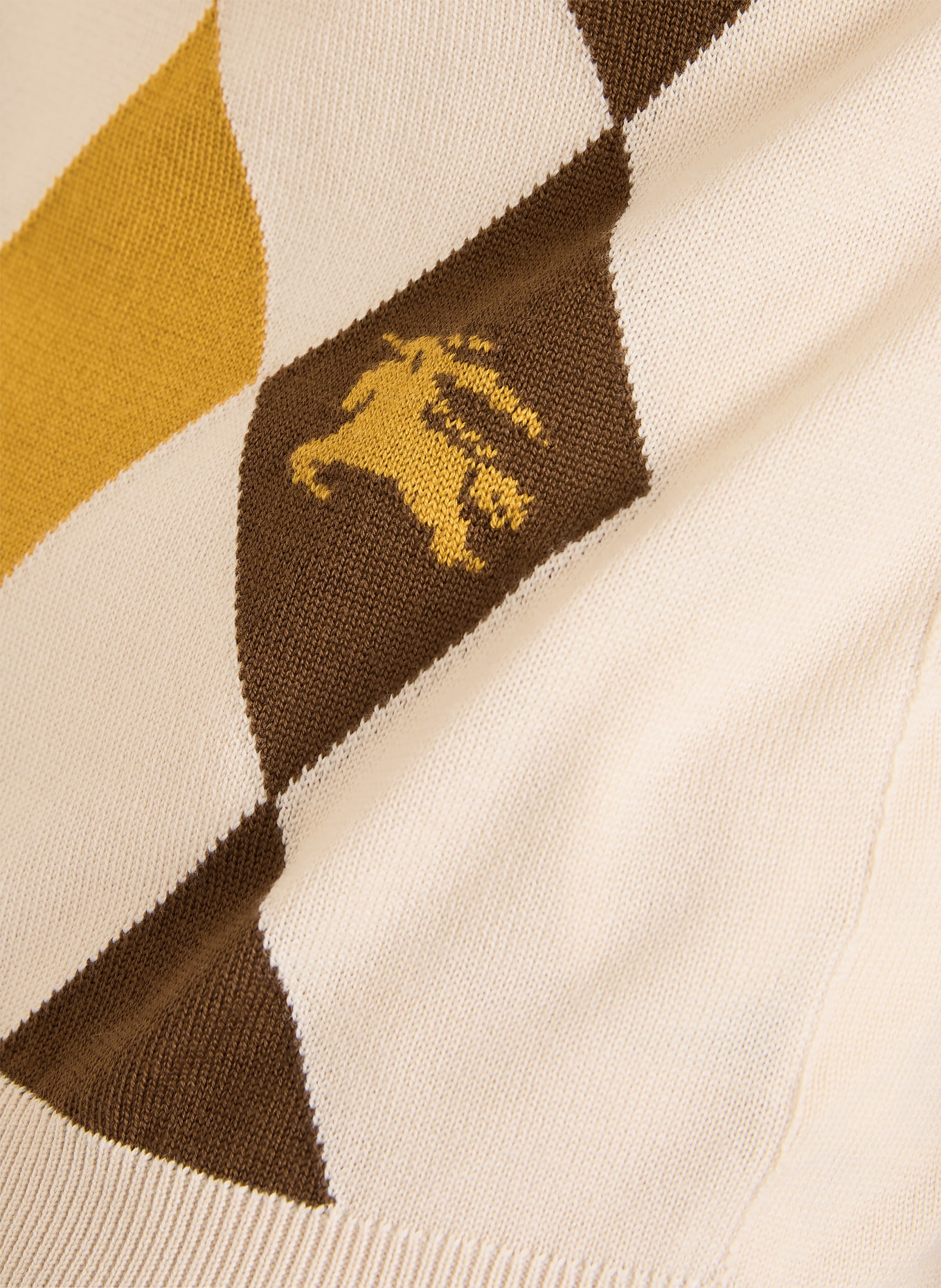 BURBERRY Pullunder ASH: CREME / BRAUN