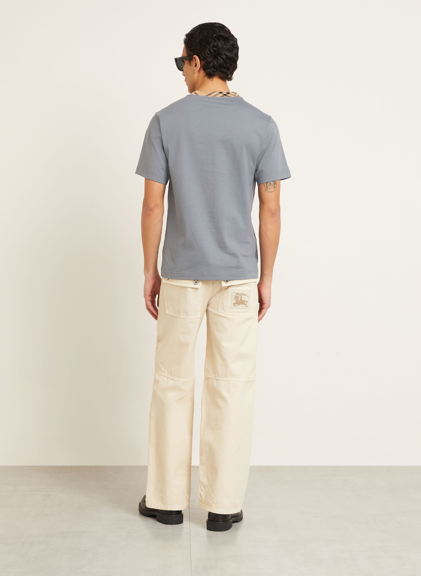 BURBERRY RYAN T-shirt: GRAY / BEIGE