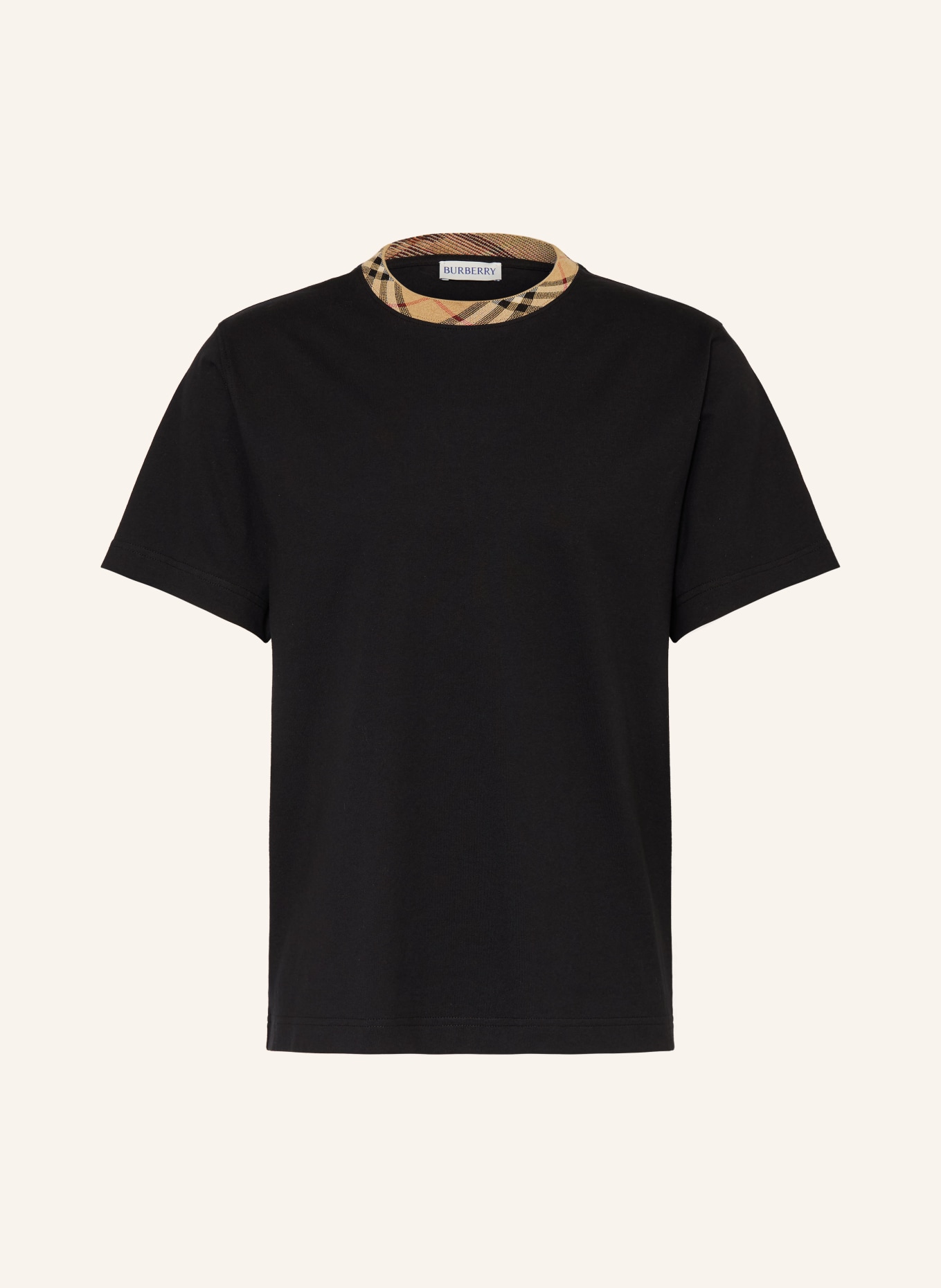 BURBERRY T-Shirt RYAN: SCHWARZ / BEIGE / ROT