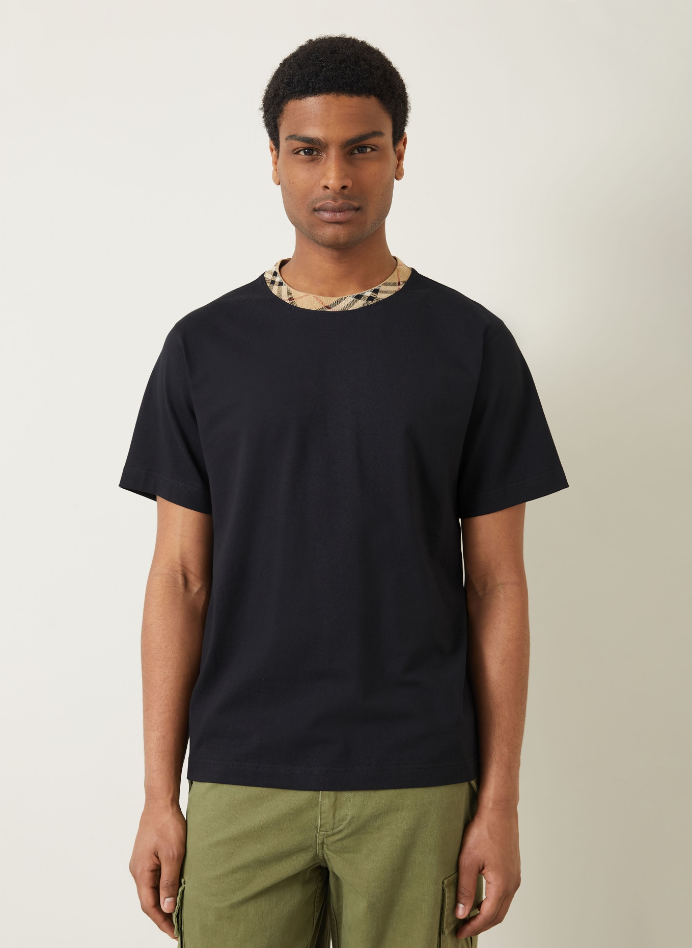 BURBERRY T-Shirt RYAN: SCHWARZ / BEIGE / ROT