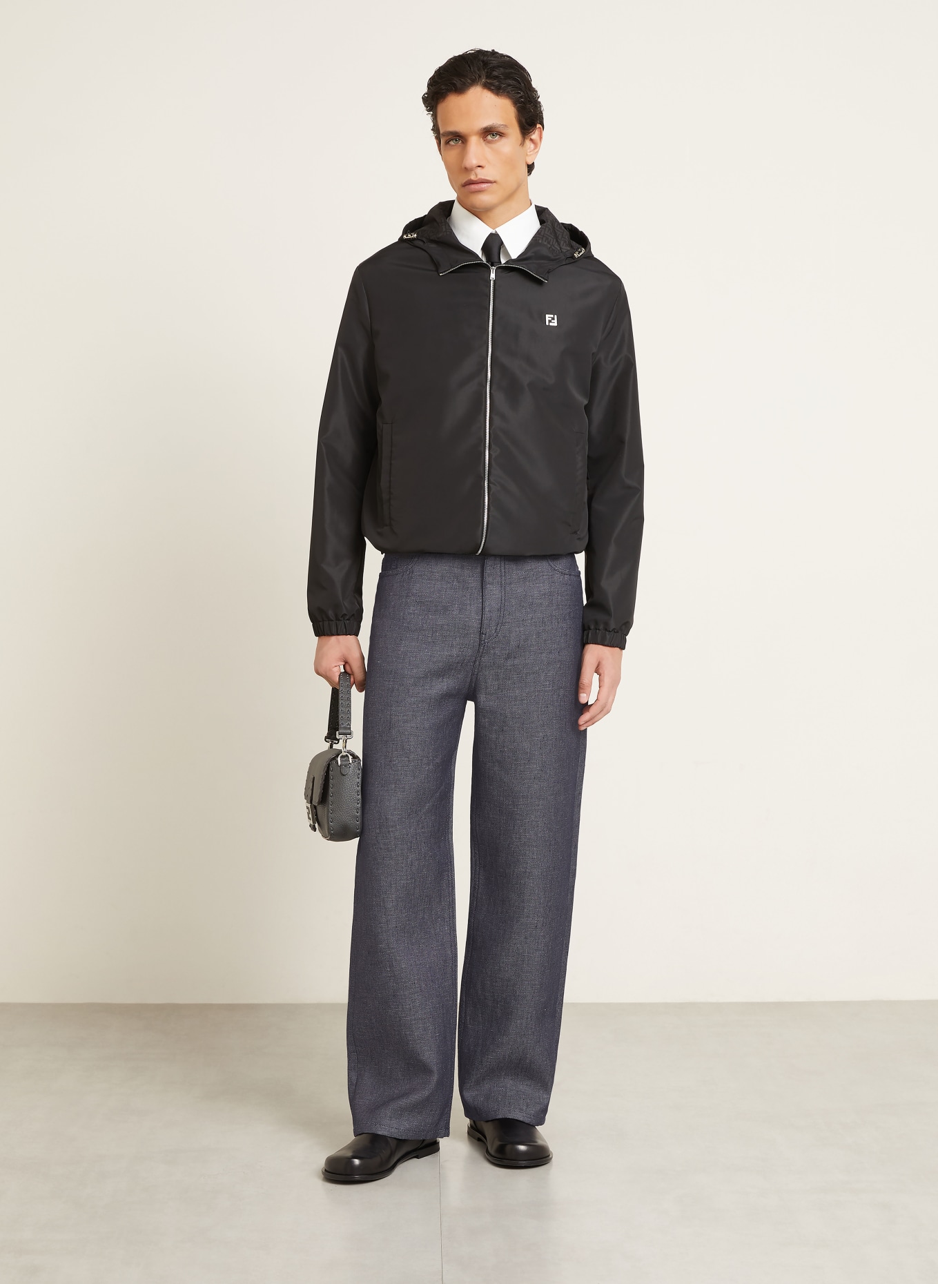 FENDI Jeans met normale pasvorm: DONKERBLAUW