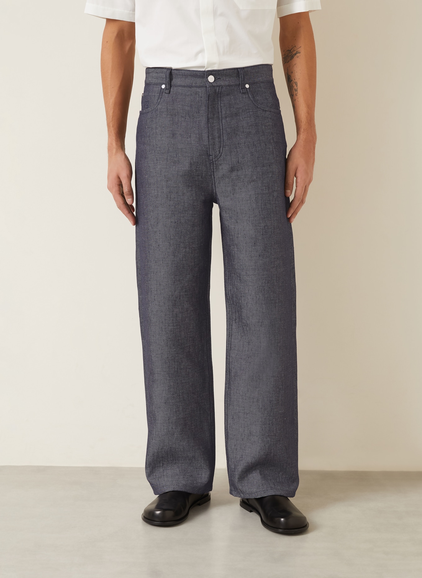 FENDI Jeans met normale pasvorm: DONKERBLAUW