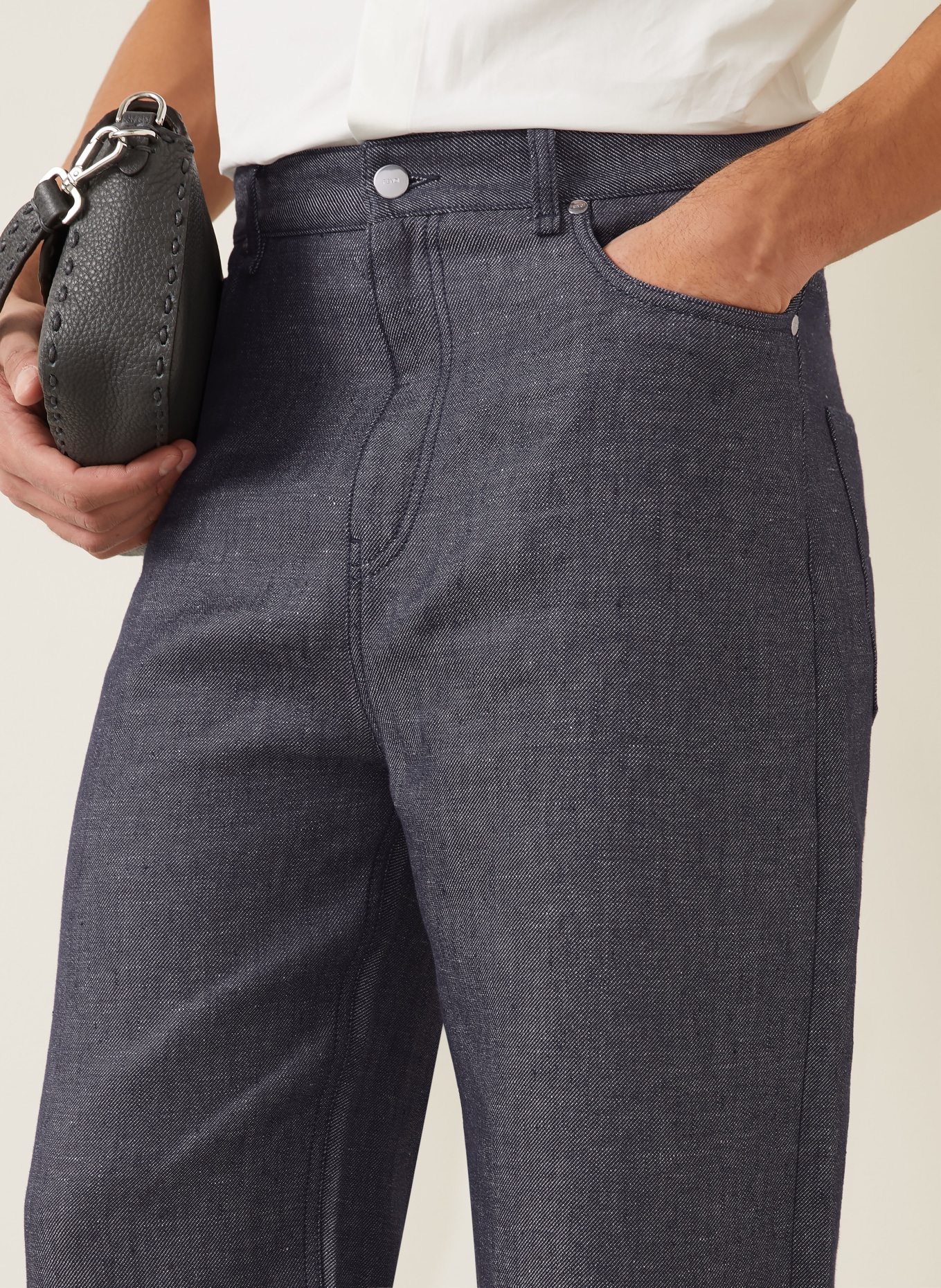 FENDI Jeans met normale pasvorm: DONKERBLAUW