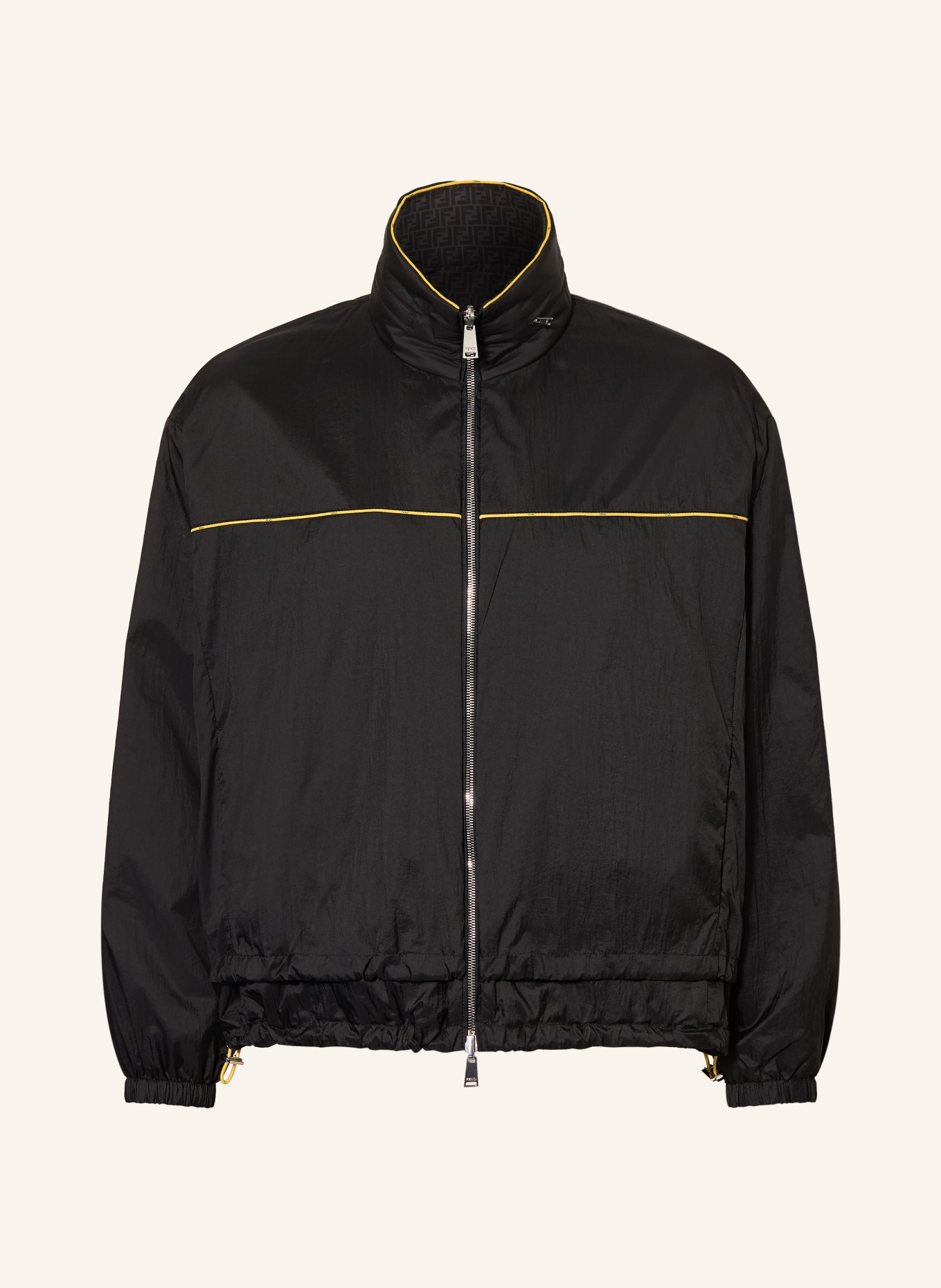 FENDI Blouson zum Wenden: SCHWARZ / DUNKELGRAU