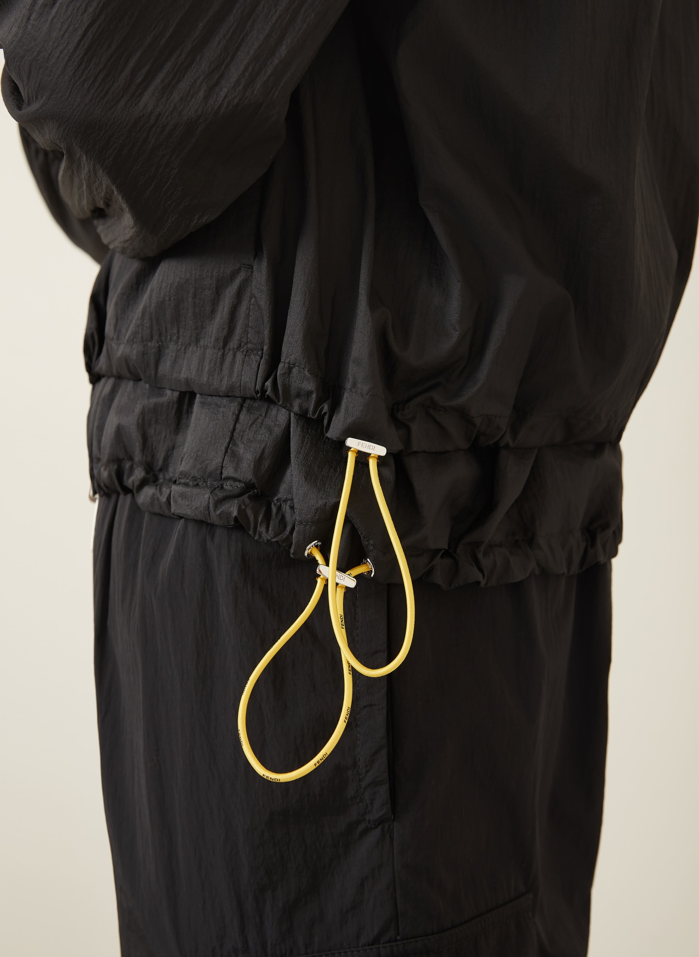 FENDI Blouson zum Wenden: SCHWARZ / DUNKELGRAU