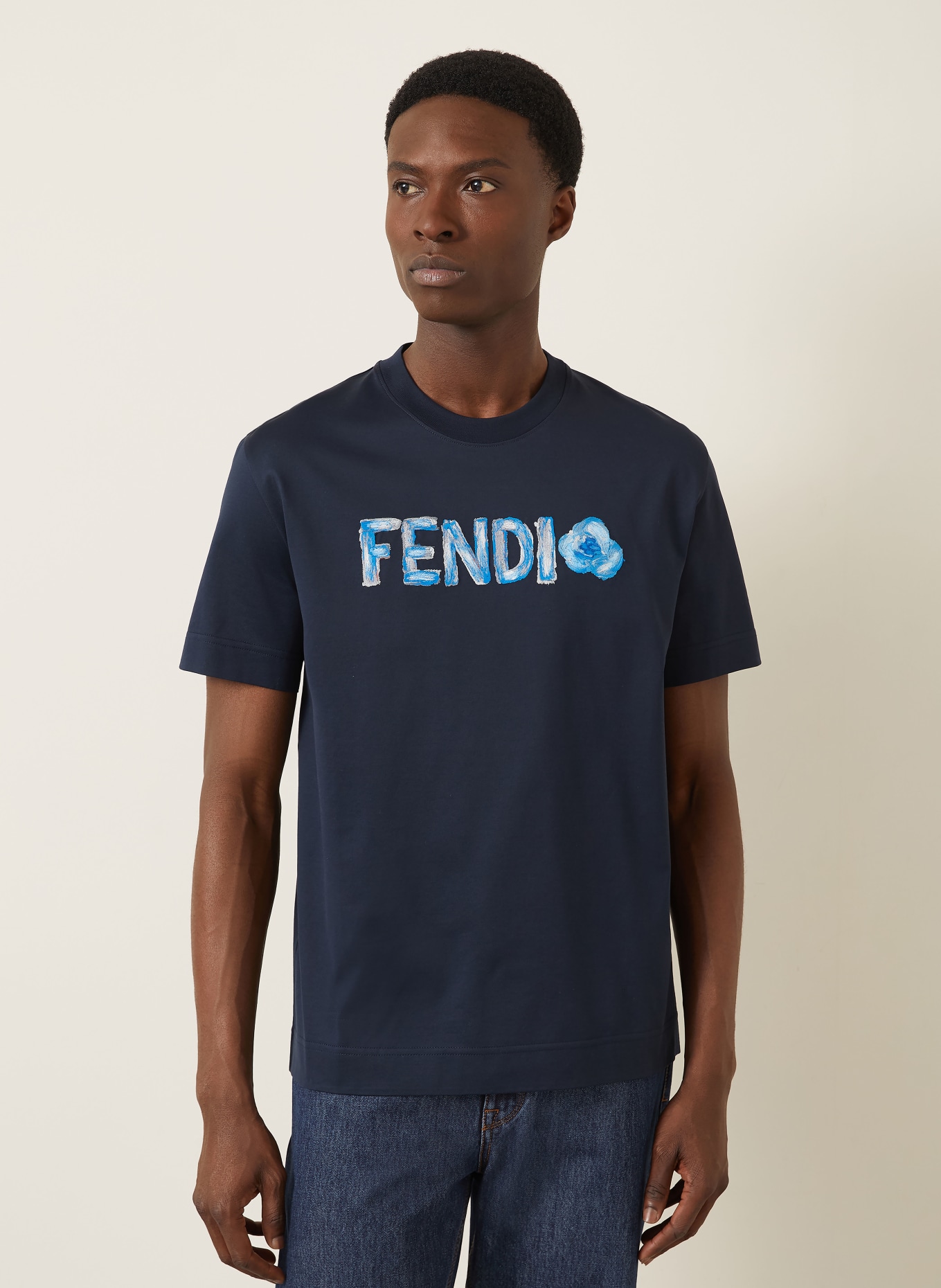 FENDI T-Shirt: DUNKELBLAU