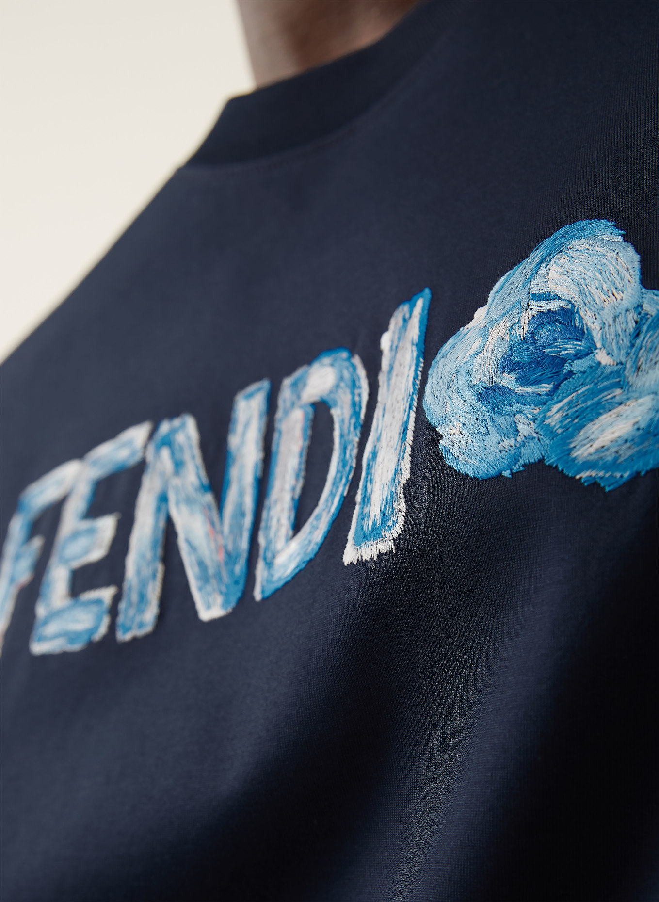FENDI T-Shirt: DUNKELBLAU