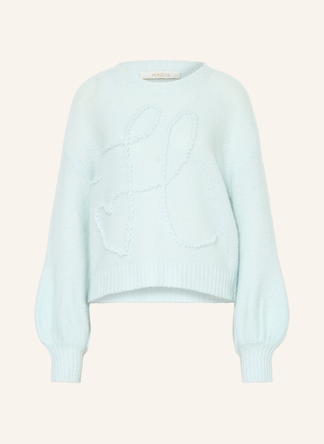 HERZENS Svetr s kašmírem: TMAVĚ MODRÁ