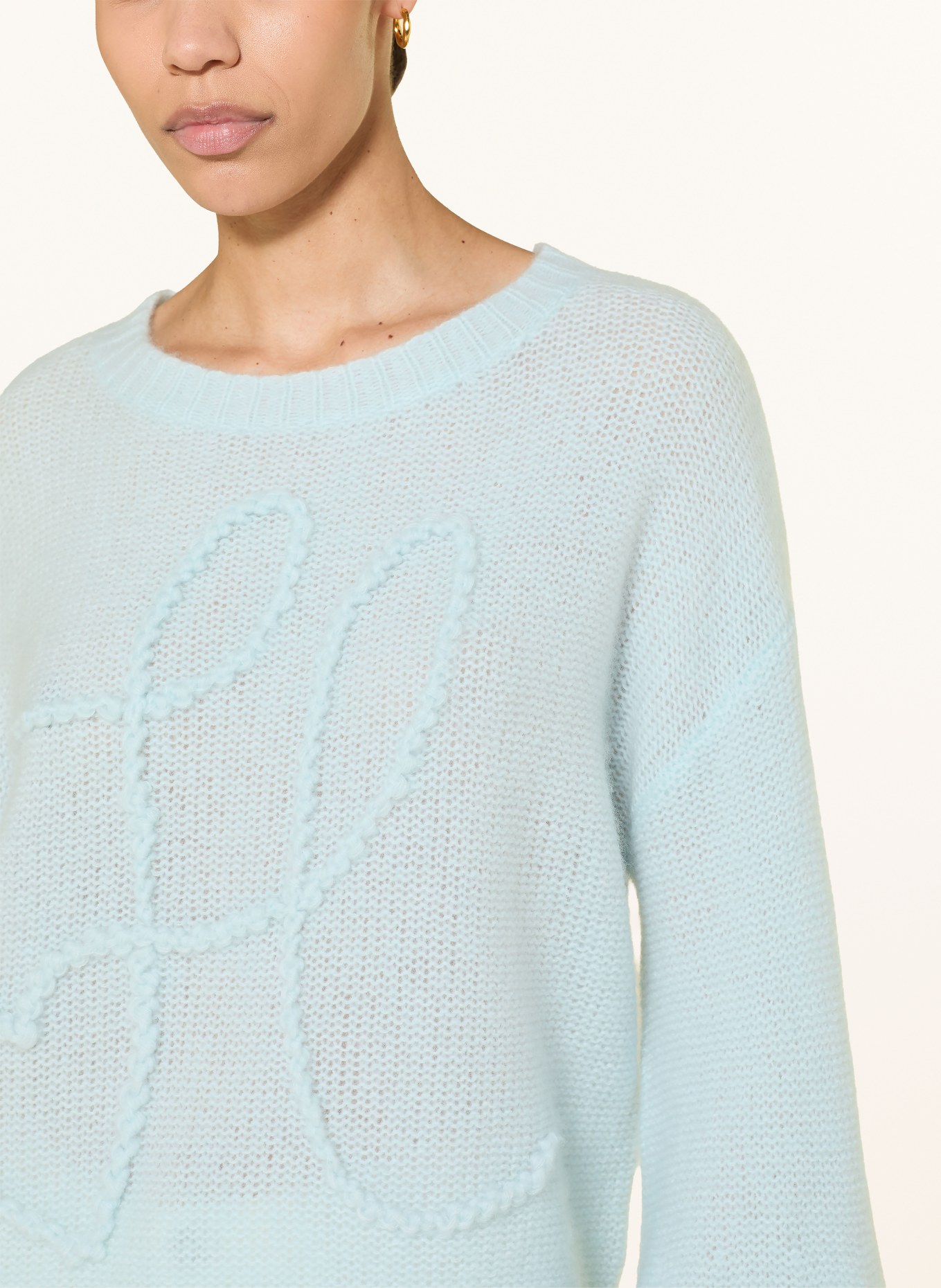 HERZENS Svetr s kašmírem: TMAVĚ MODRÁ