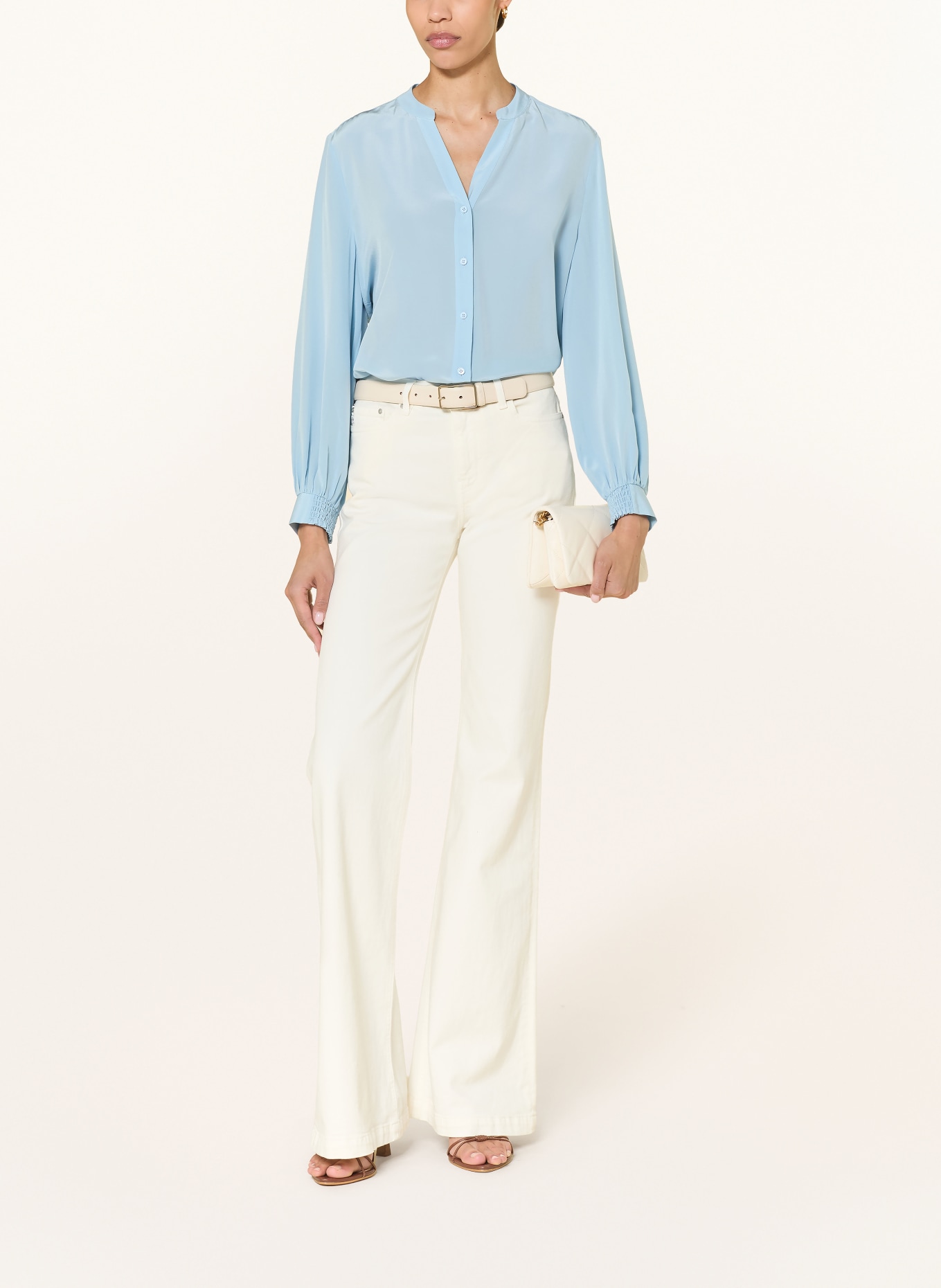 HERZENS blouse: LICHTBLAUW