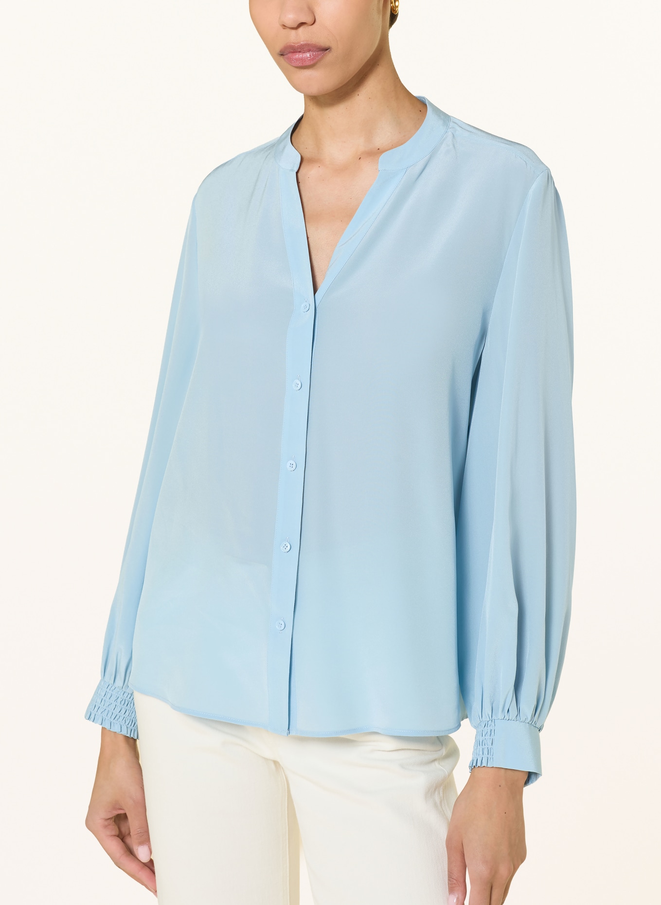 HERZENS blouse: LICHTBLAUW