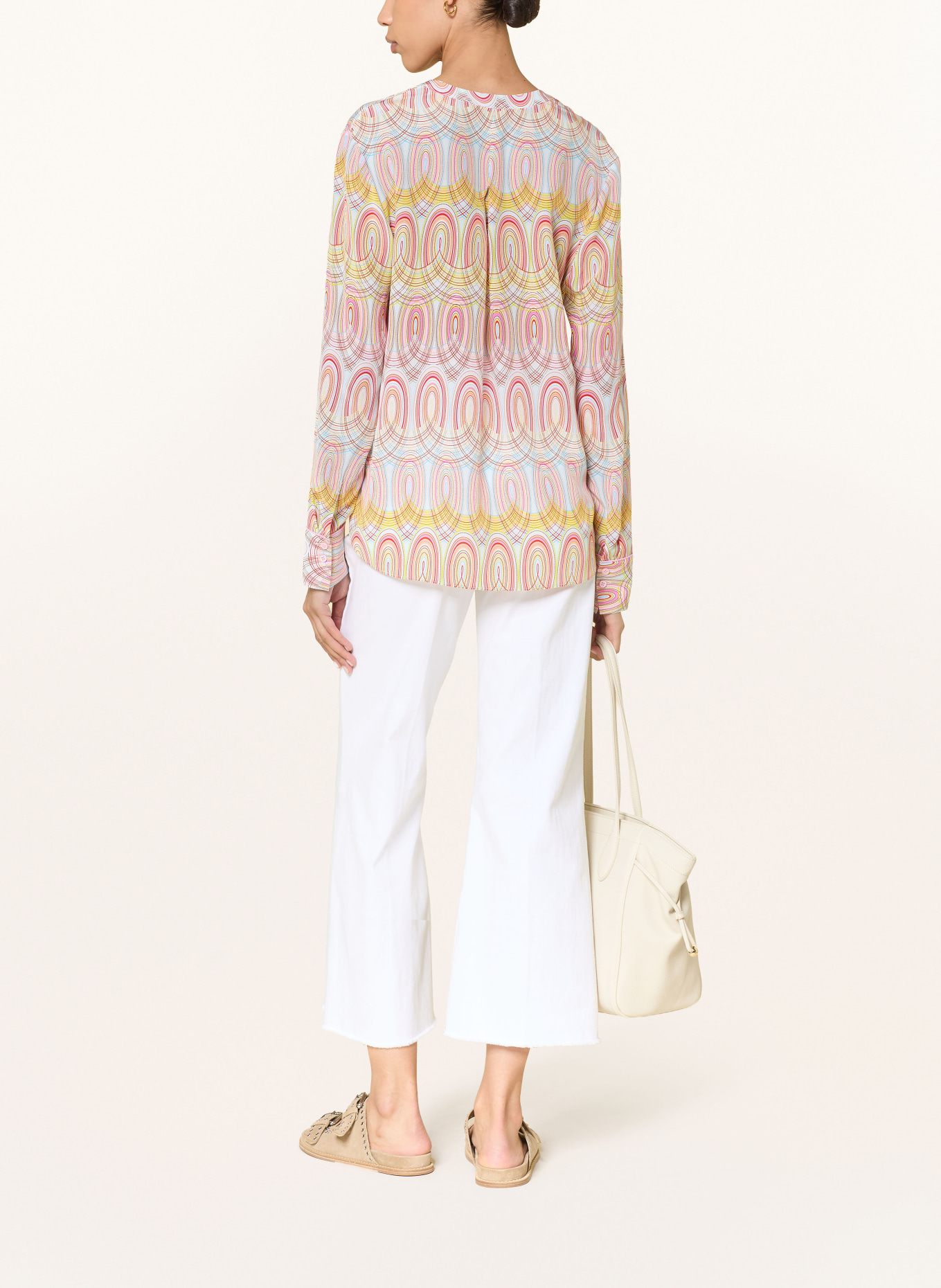 HERZENS Bluzka z jedwabiu: RÓŻOWY / CZERWONY / ŻÓŁTY