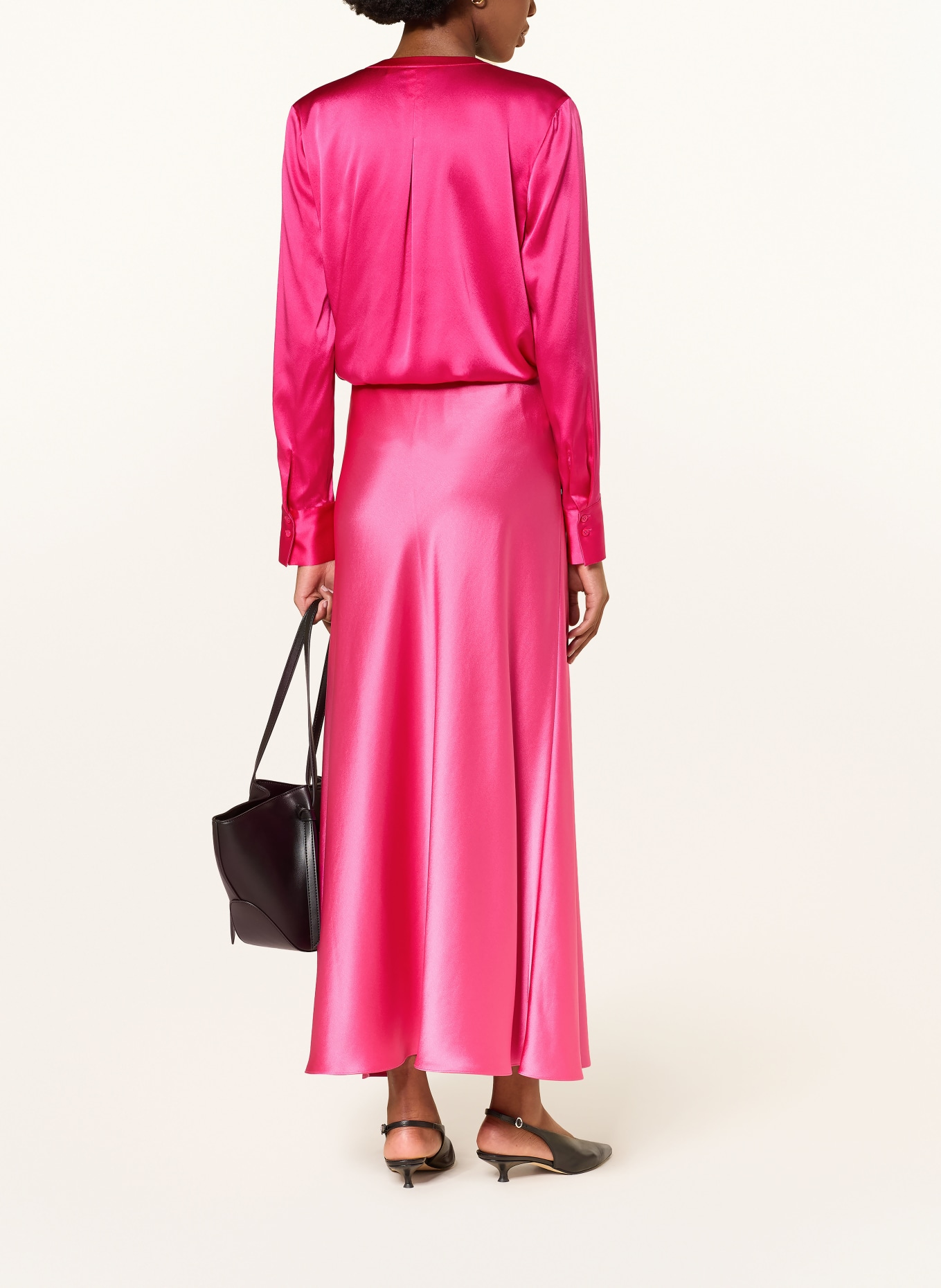 HERZENS Chemisier en soie: FUCHSIA