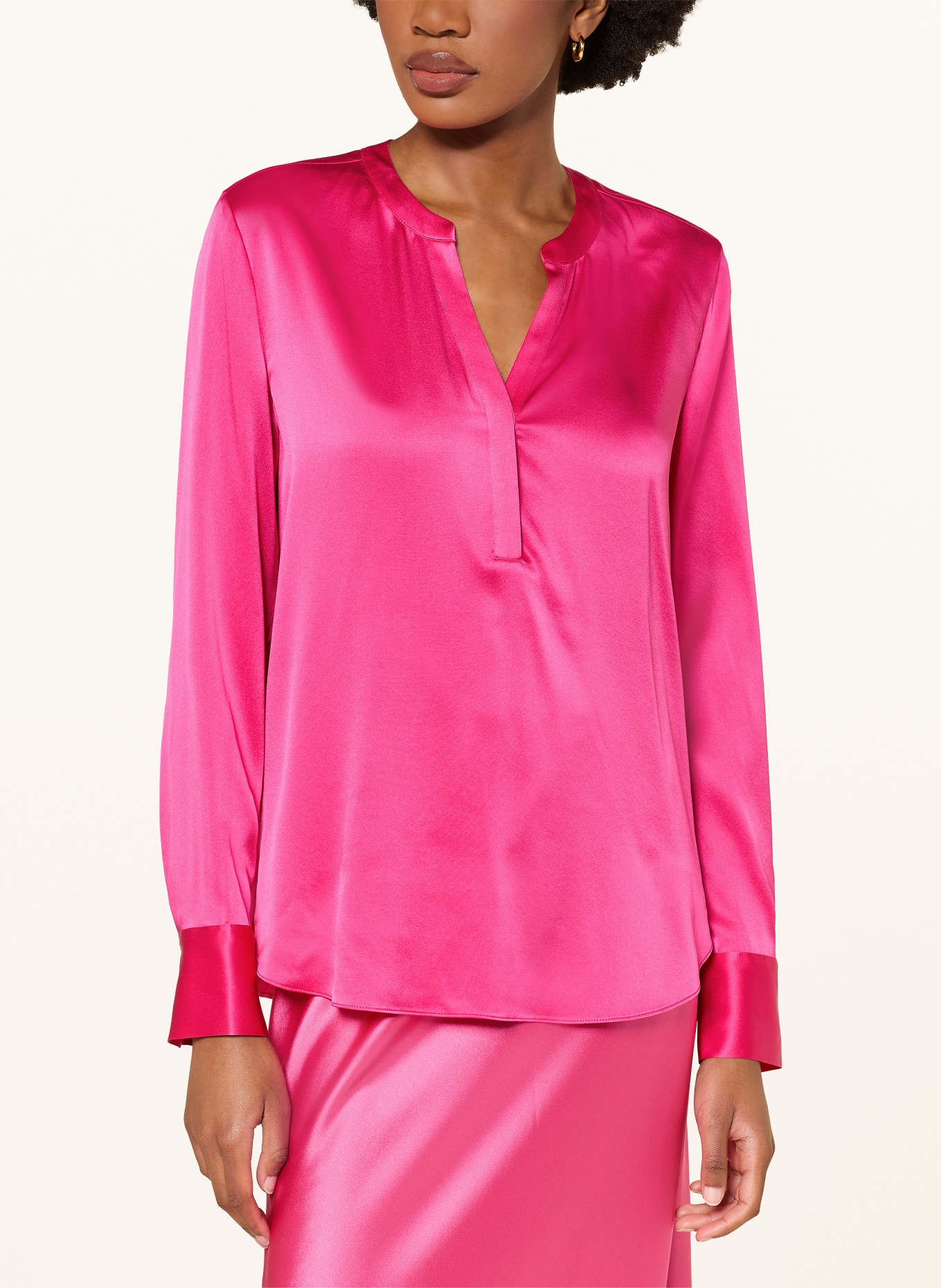 HERZENS Chemisier en soie: FUCHSIA