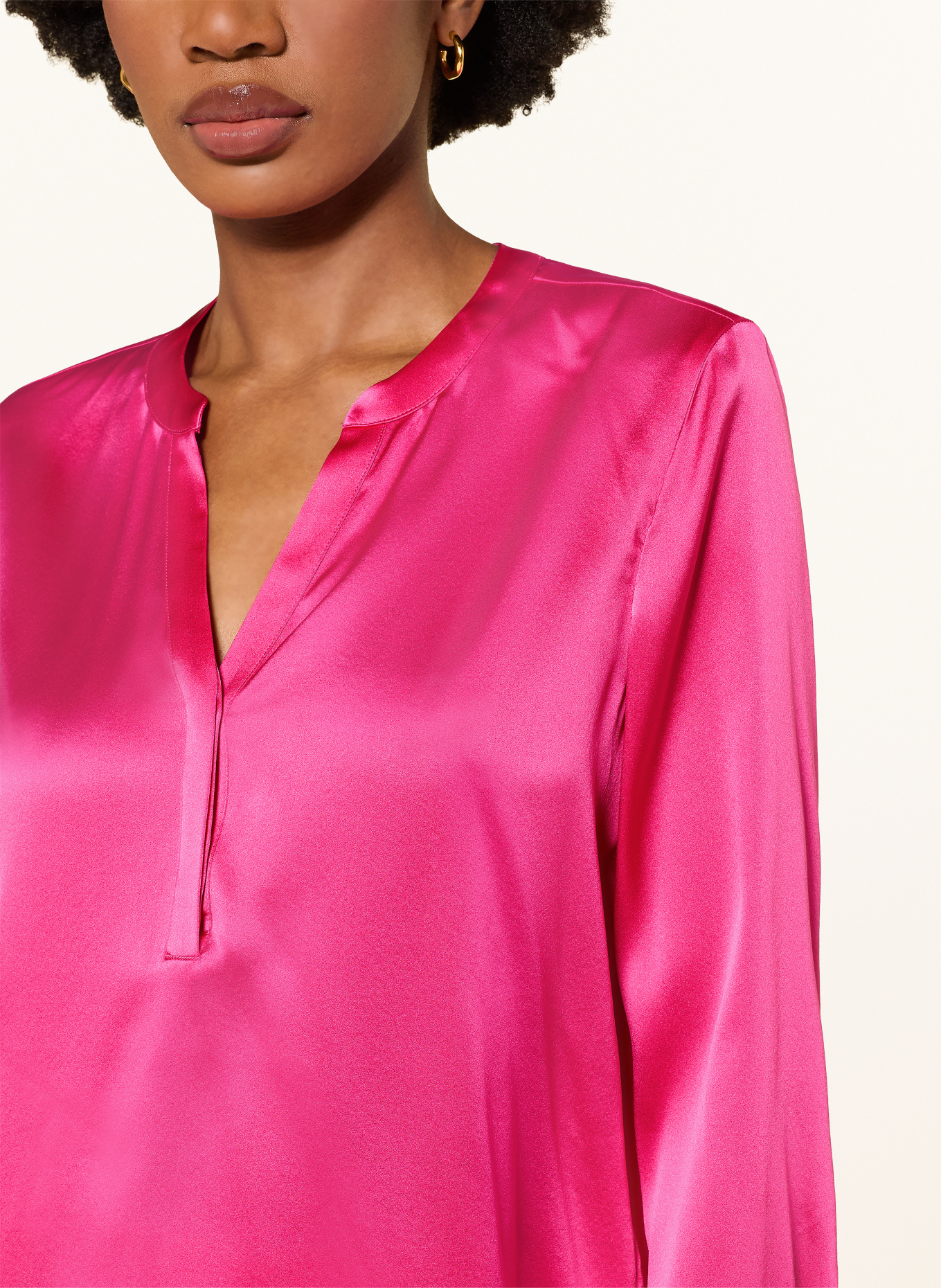 HERZENS Chemisier en soie: FUCHSIA