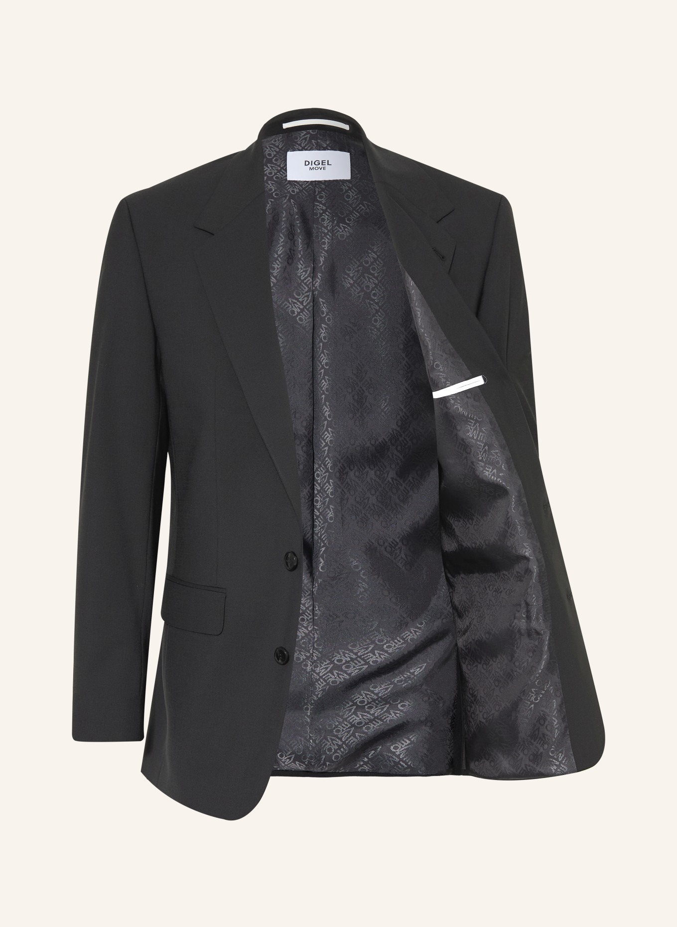 DIGEL move Anzugsakko BAXTER Regular Fit: 10 SCHWARZ