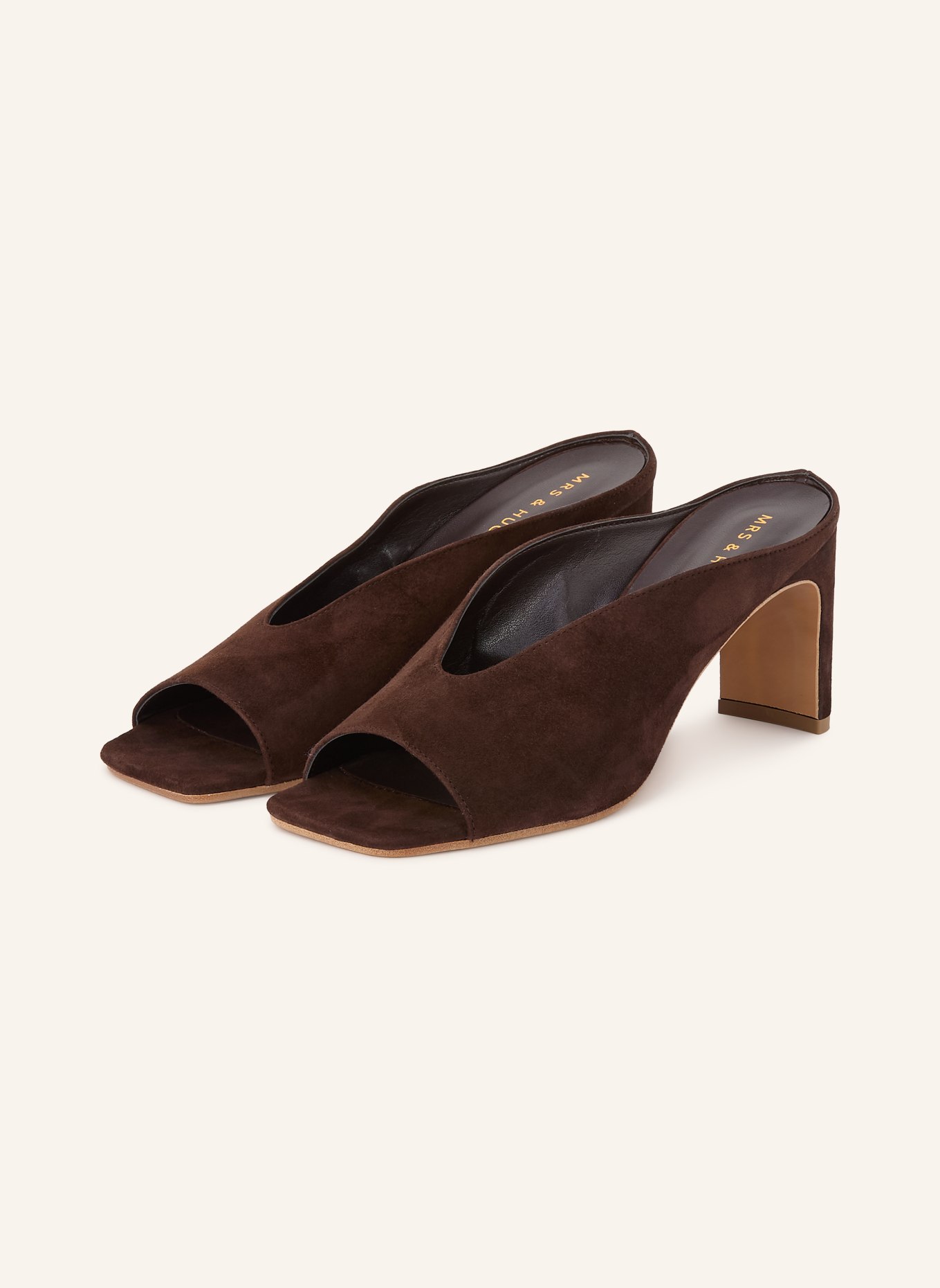 MRS & HUGS Mules: MARRON FONCÉ