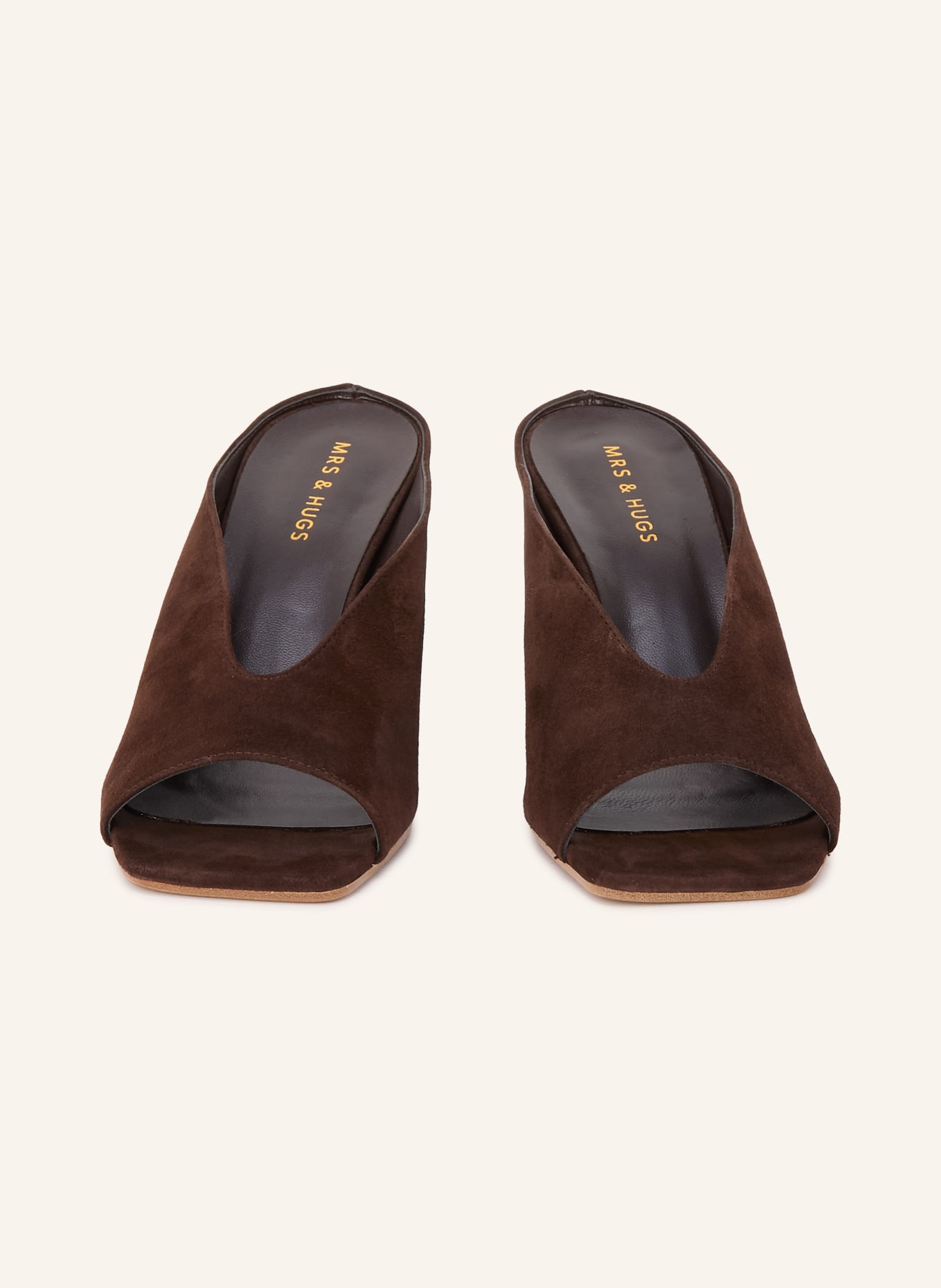 MRS & HUGS Mules: MARRON FONCÉ