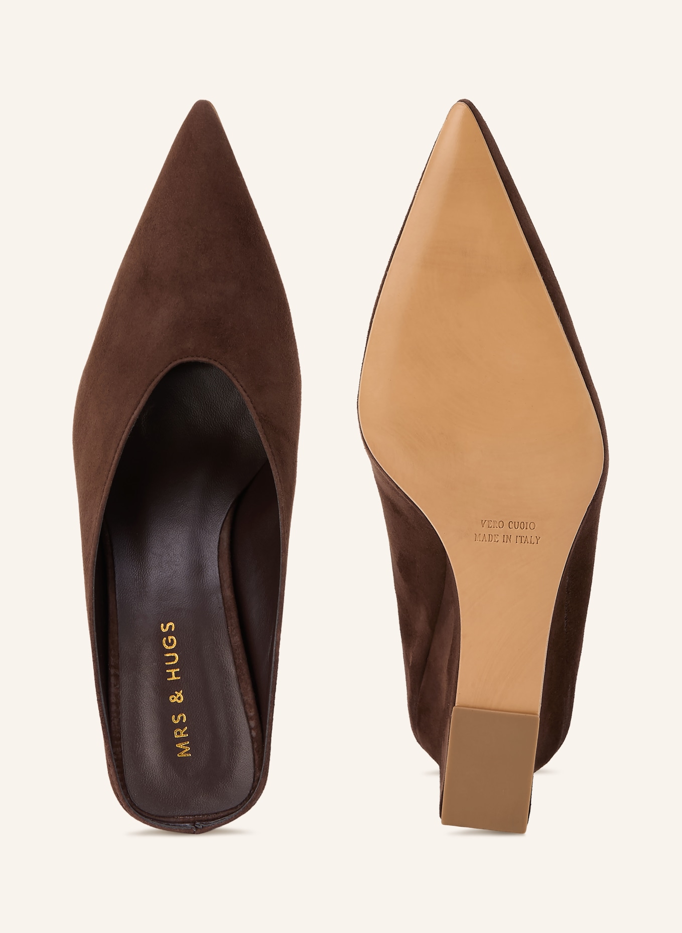 MRS & HUGS Wedge heels: DARK BROWN