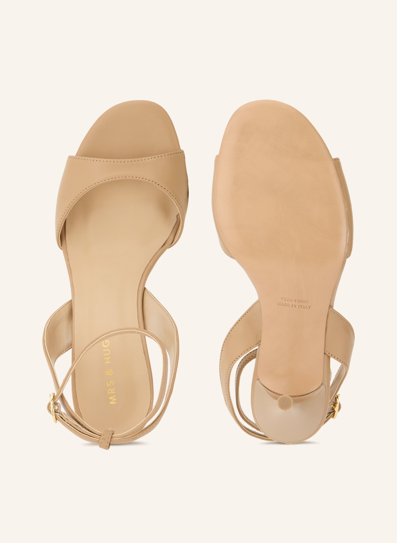 MRS & HUGS sandałki: CAMELOWY