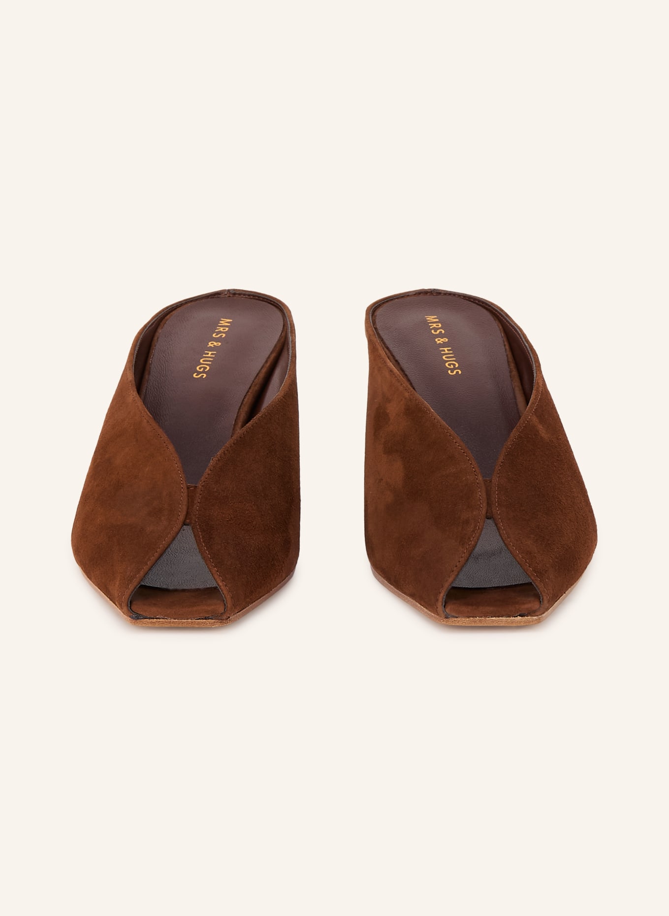 MRS & HUGS Mules: MARRON FONCÉ