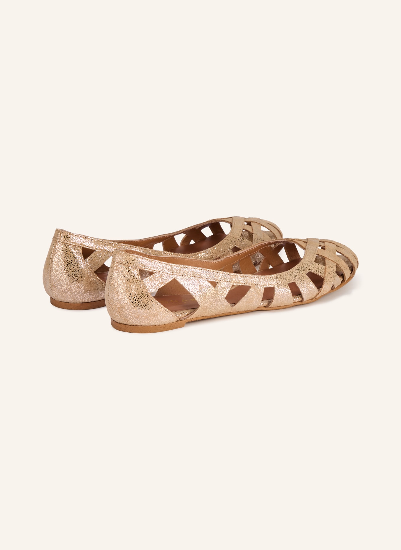 JONAK Ballerinas DERAY mit Cut-outs: GOLD