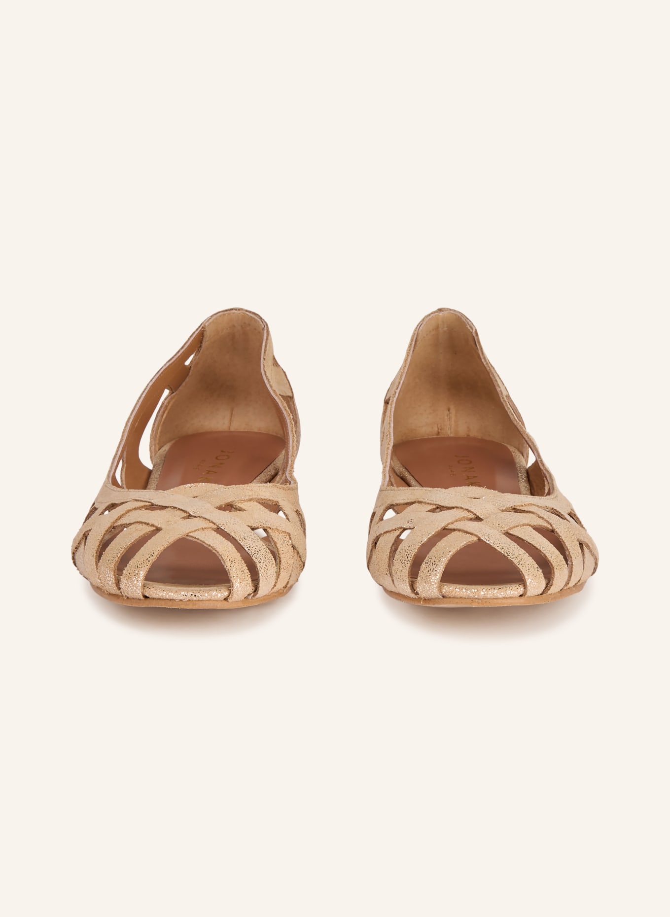 JONAK Ballerinas DERAY mit Cut-outs: GOLD