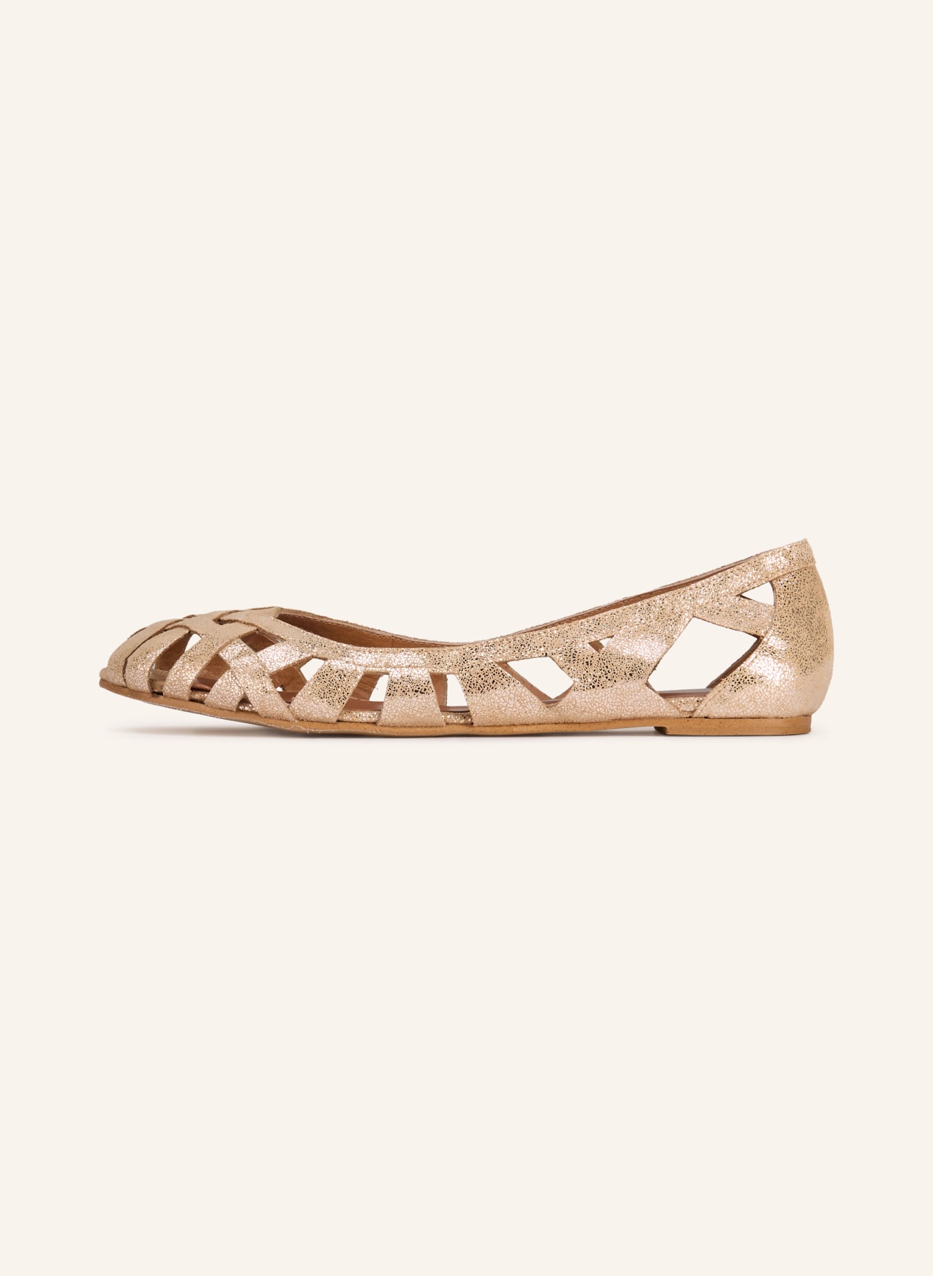 JONAK Ballerinas DERAY mit Cut-outs: GOLD