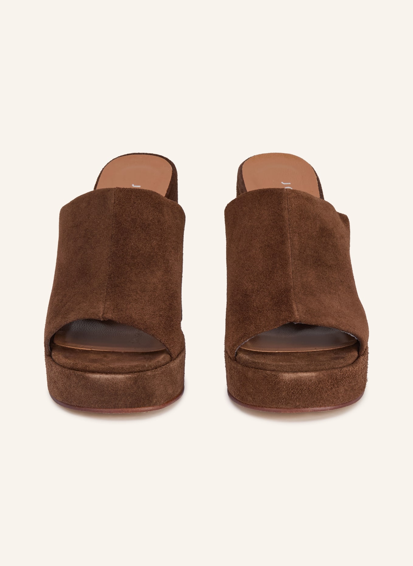 JONAK Mules van DELLE: MARRON FONCÉ