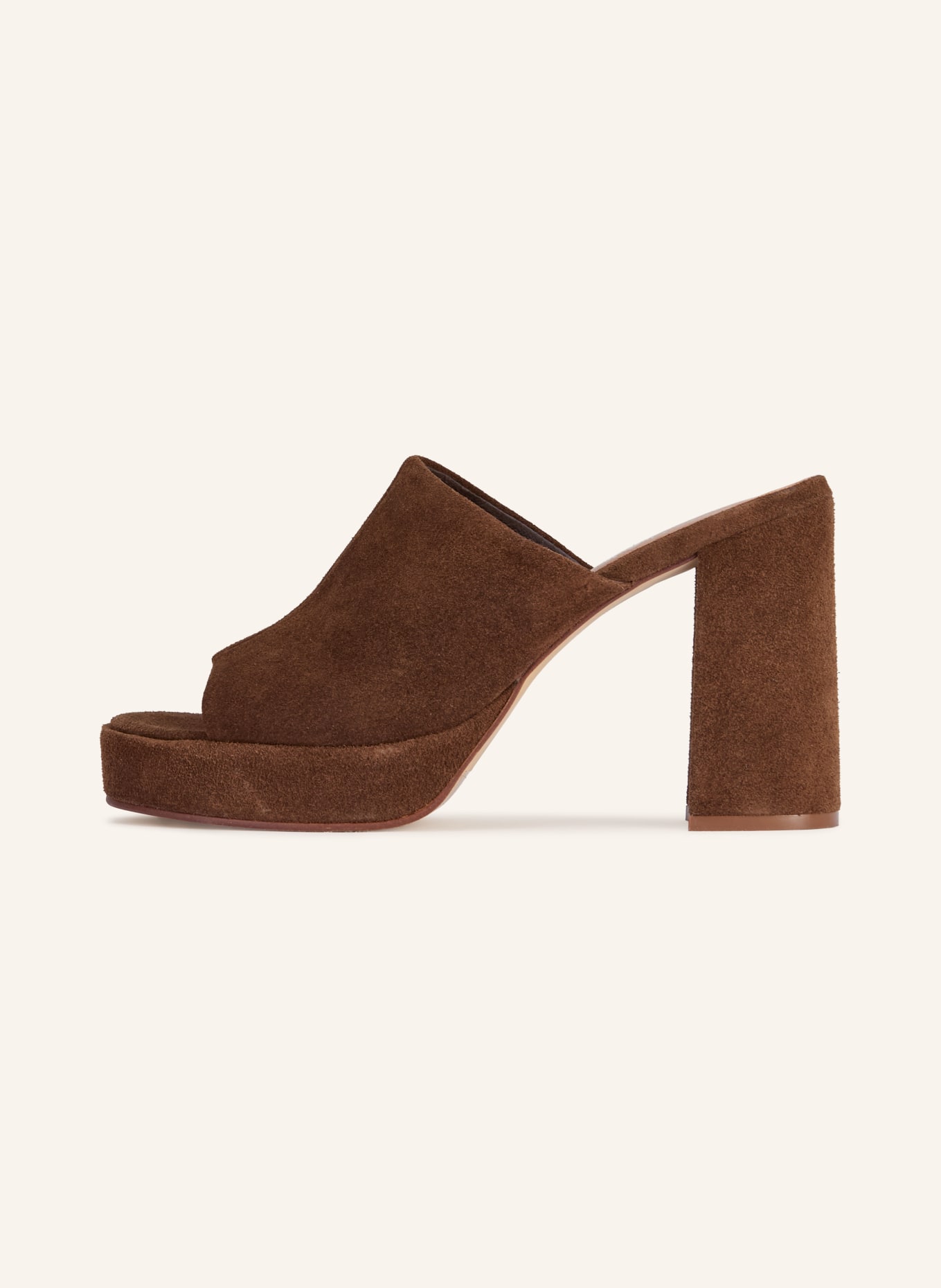 JONAK Mules van DELLE: MARRON FONCÉ