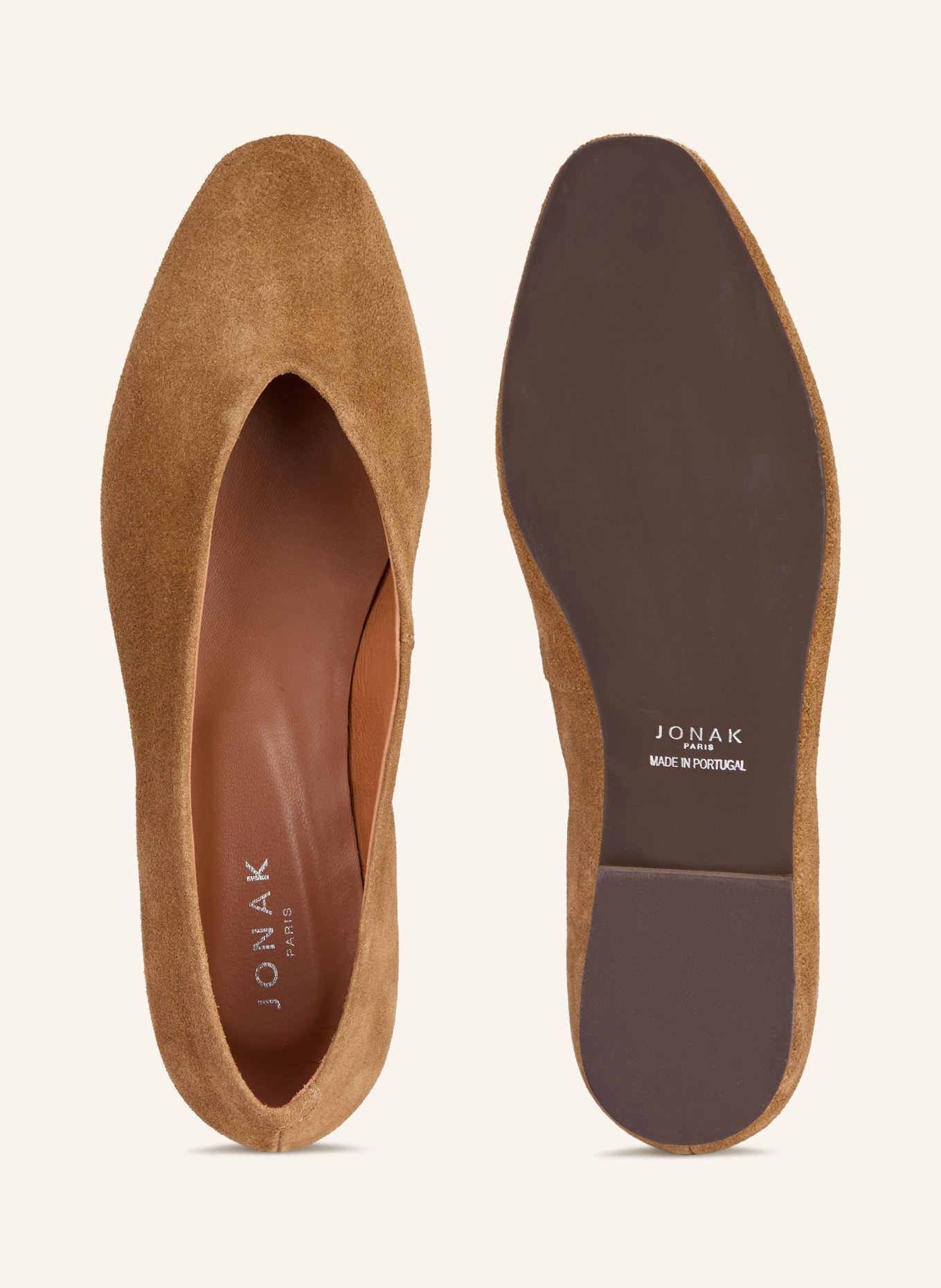 JONAK Ballerinas DELVIS: COGNAC