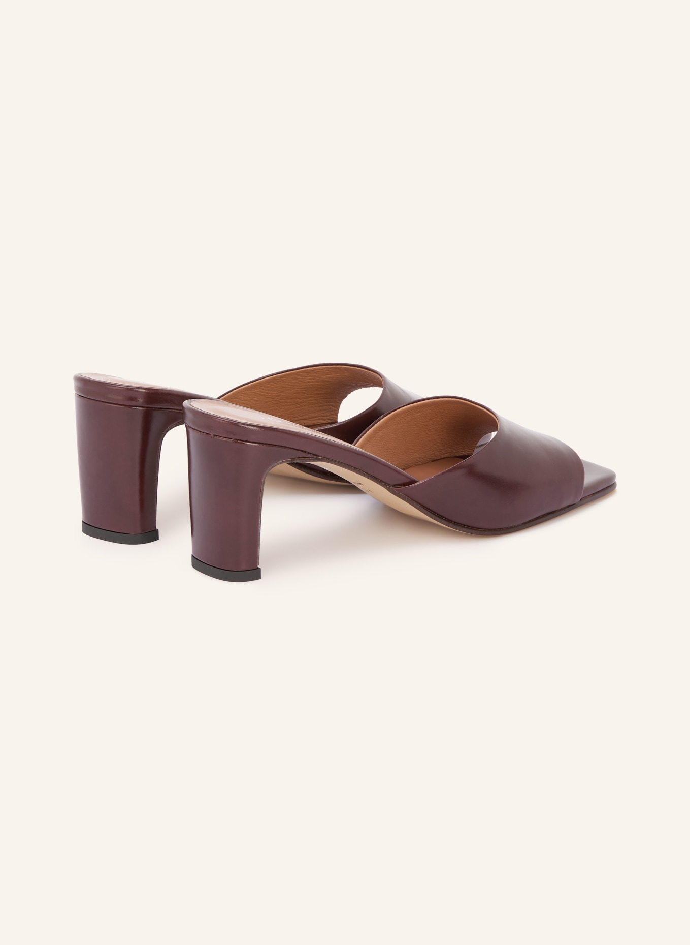 JONAK Mules 264-DERIVE LEATHER: DARK BROWN