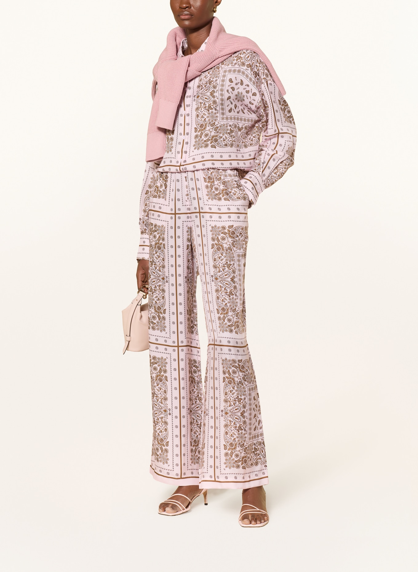 darling harbour Hose mit Seide: Bandana print rose