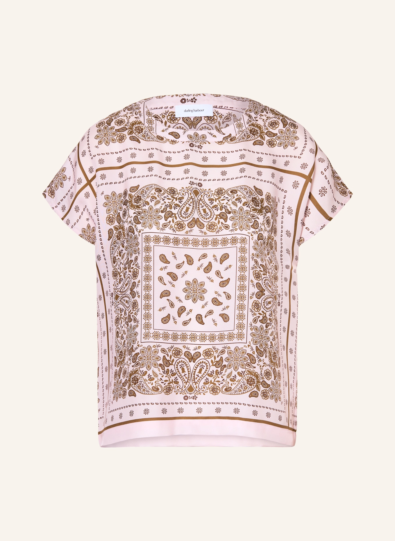darling harbour Blusentop mit Seide: Bandana print rose