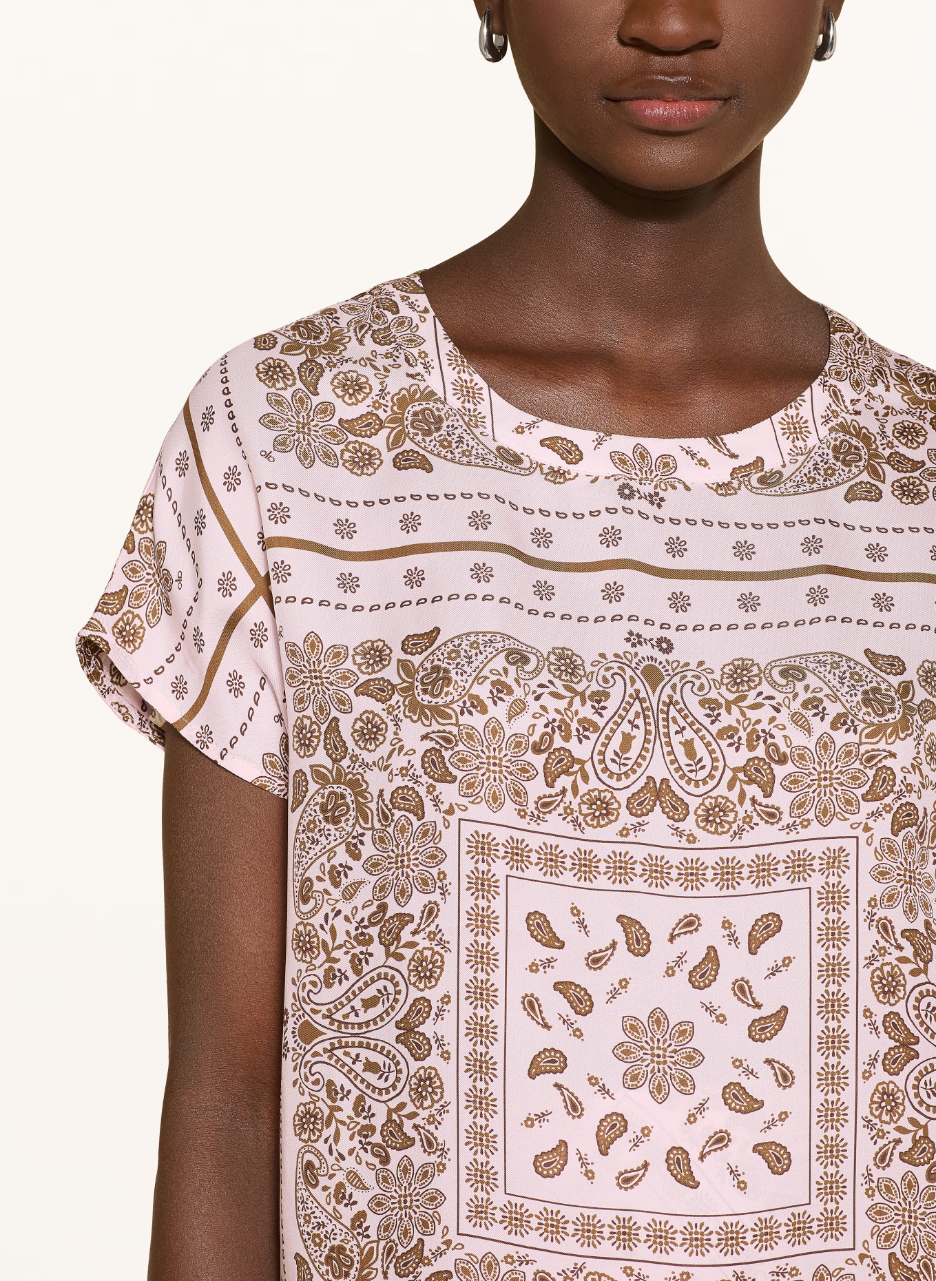 darling harbour Blusentop mit Seide: Bandana print rose