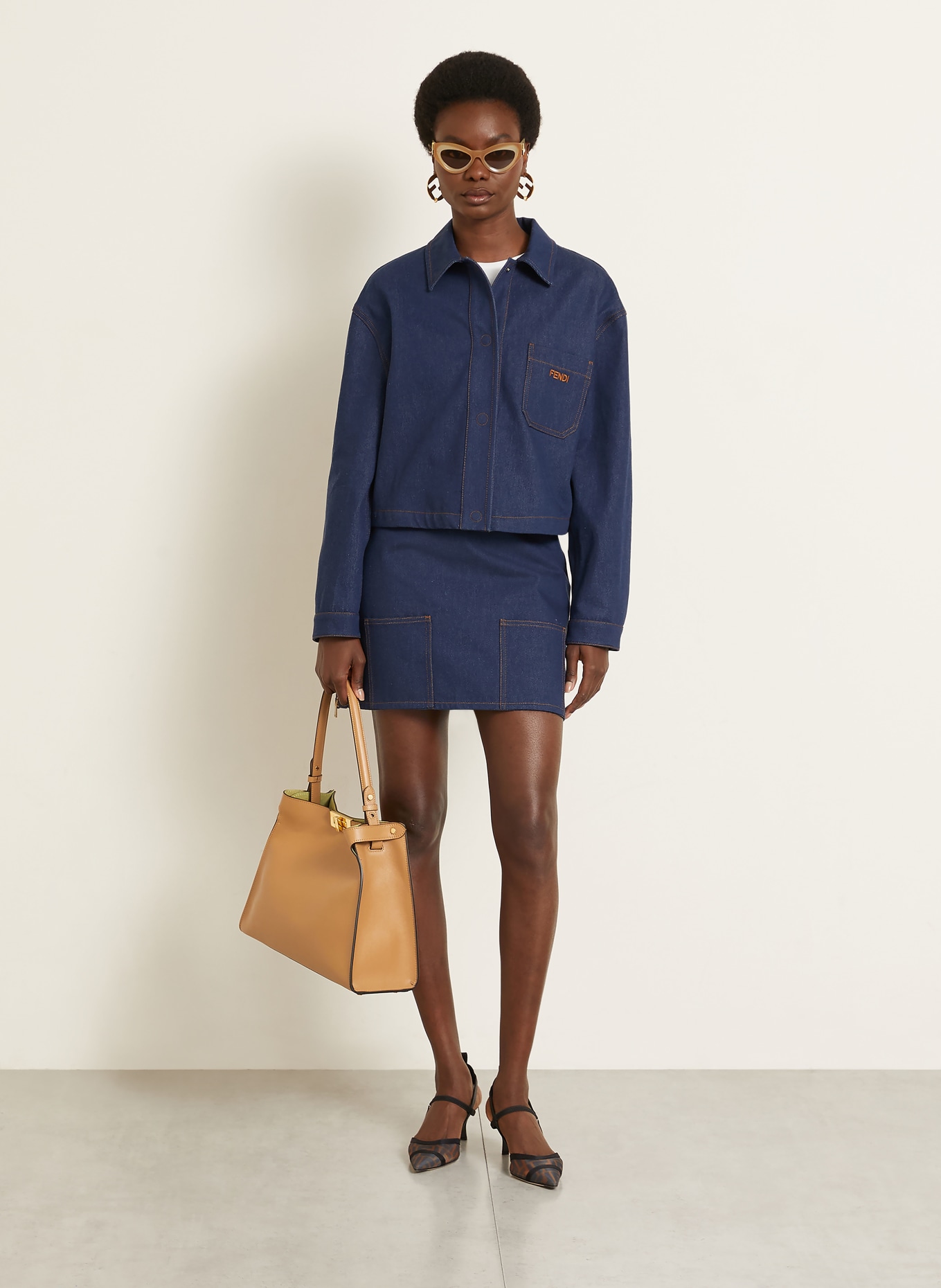 FENDI spijkerjasje: F0QB0 NAVY