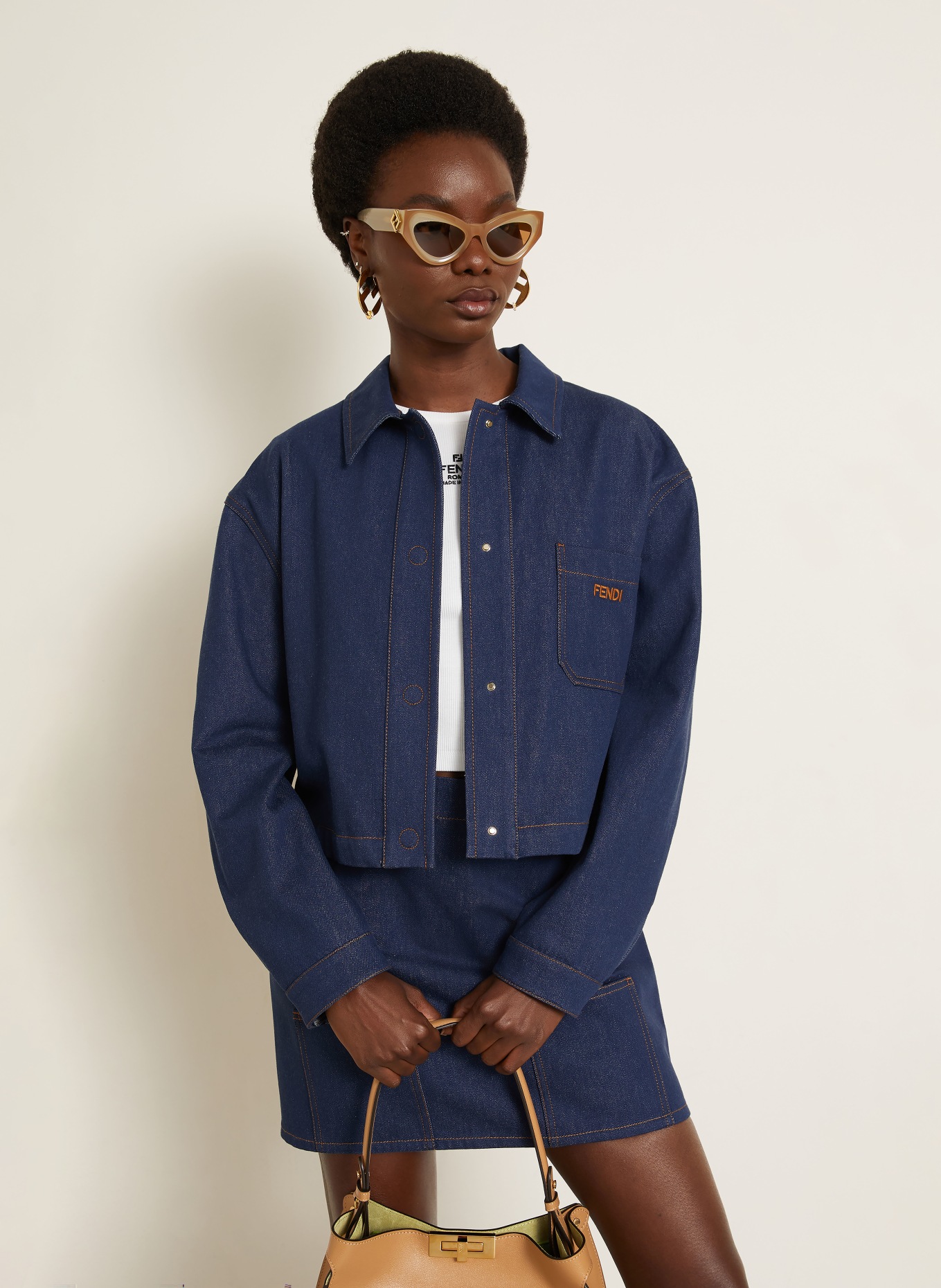 FENDI spijkerjasje: F0QB0 NAVY