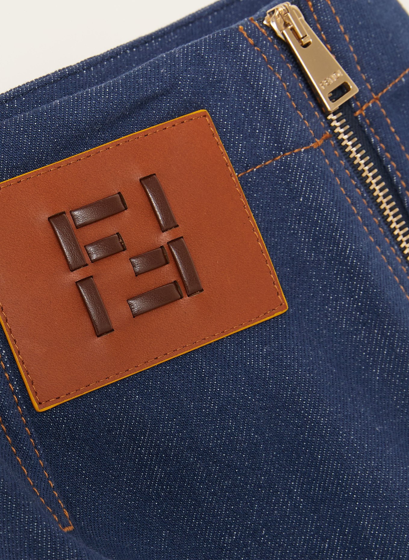 FENDI Jeansrok: DONKERBLAUW