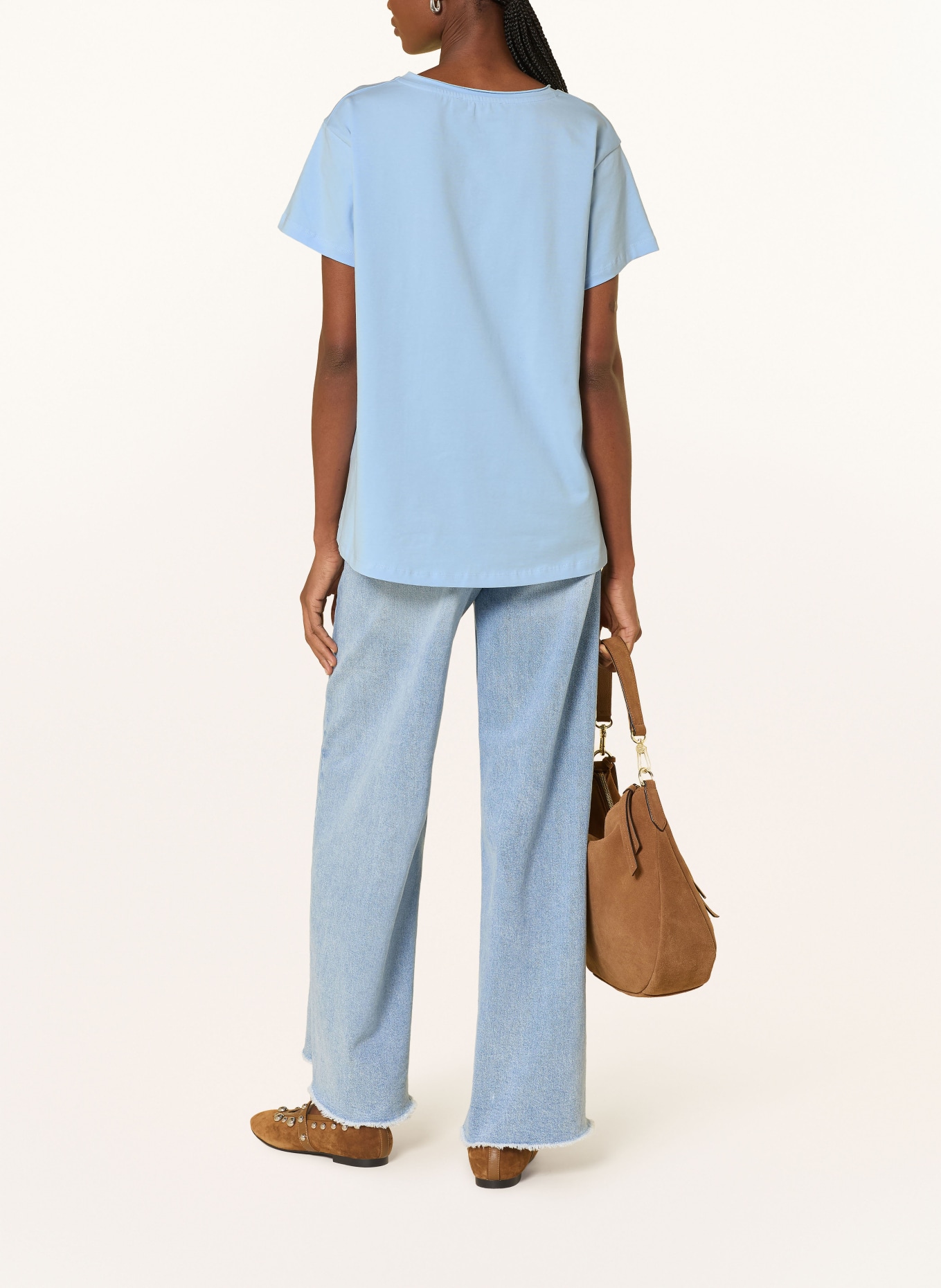 miss goodlife Tričko s ozdobnými kameny: TMAVĚ MODRÁ