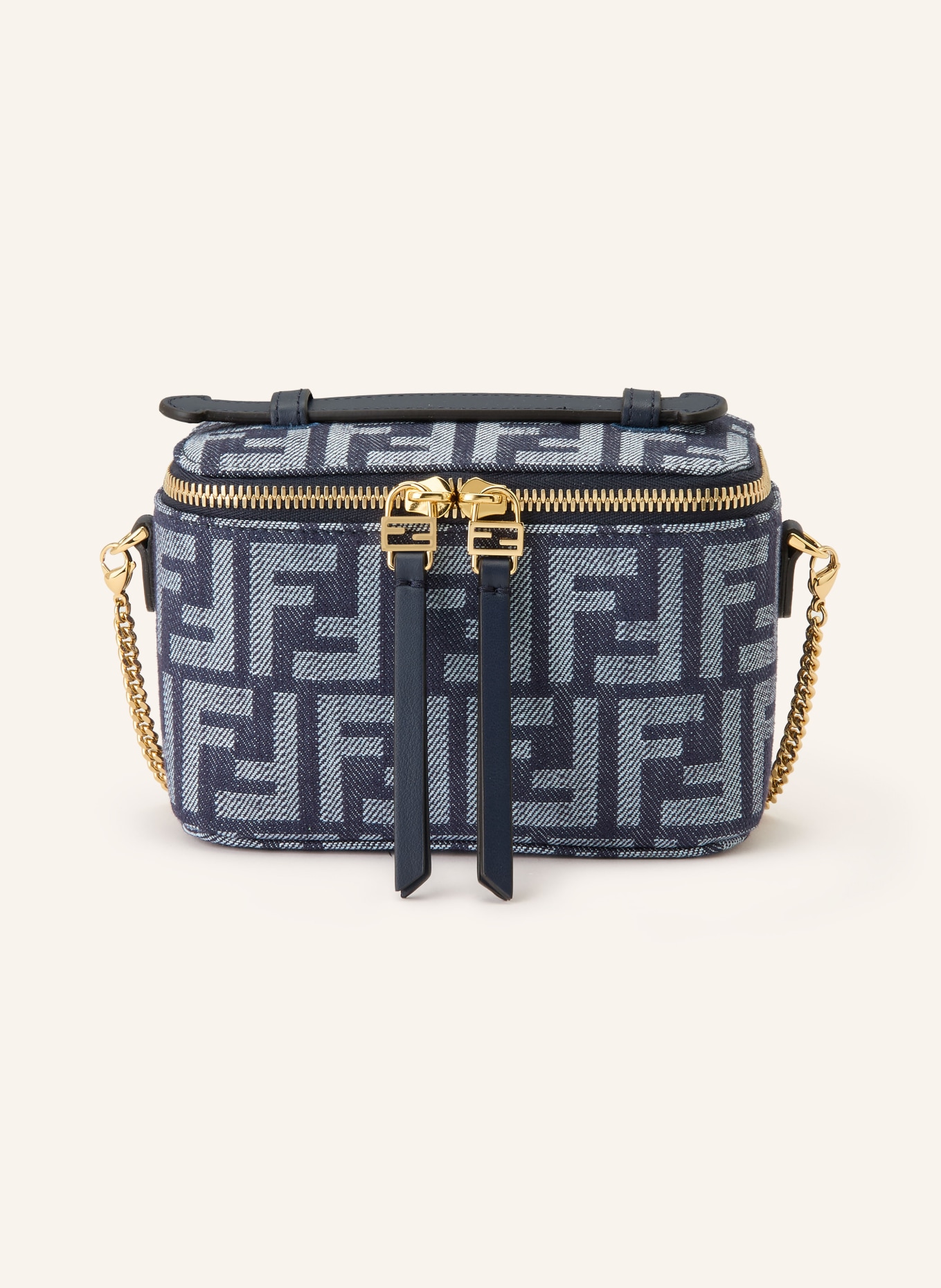 FENDI Handtas VANITY: DONKERBLAUW / WIT