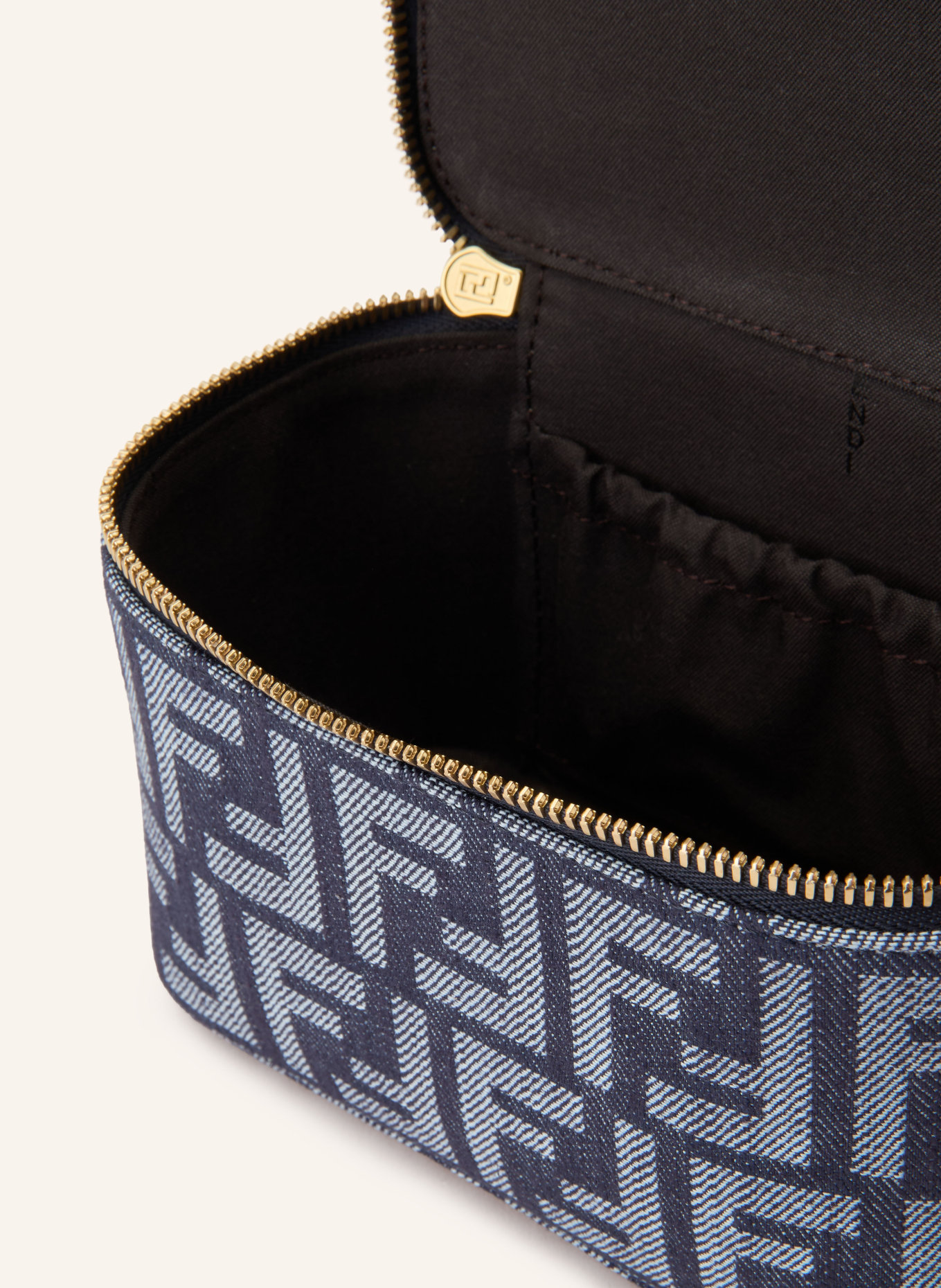 FENDI Handtas VANITY: DONKERBLAUW / WIT