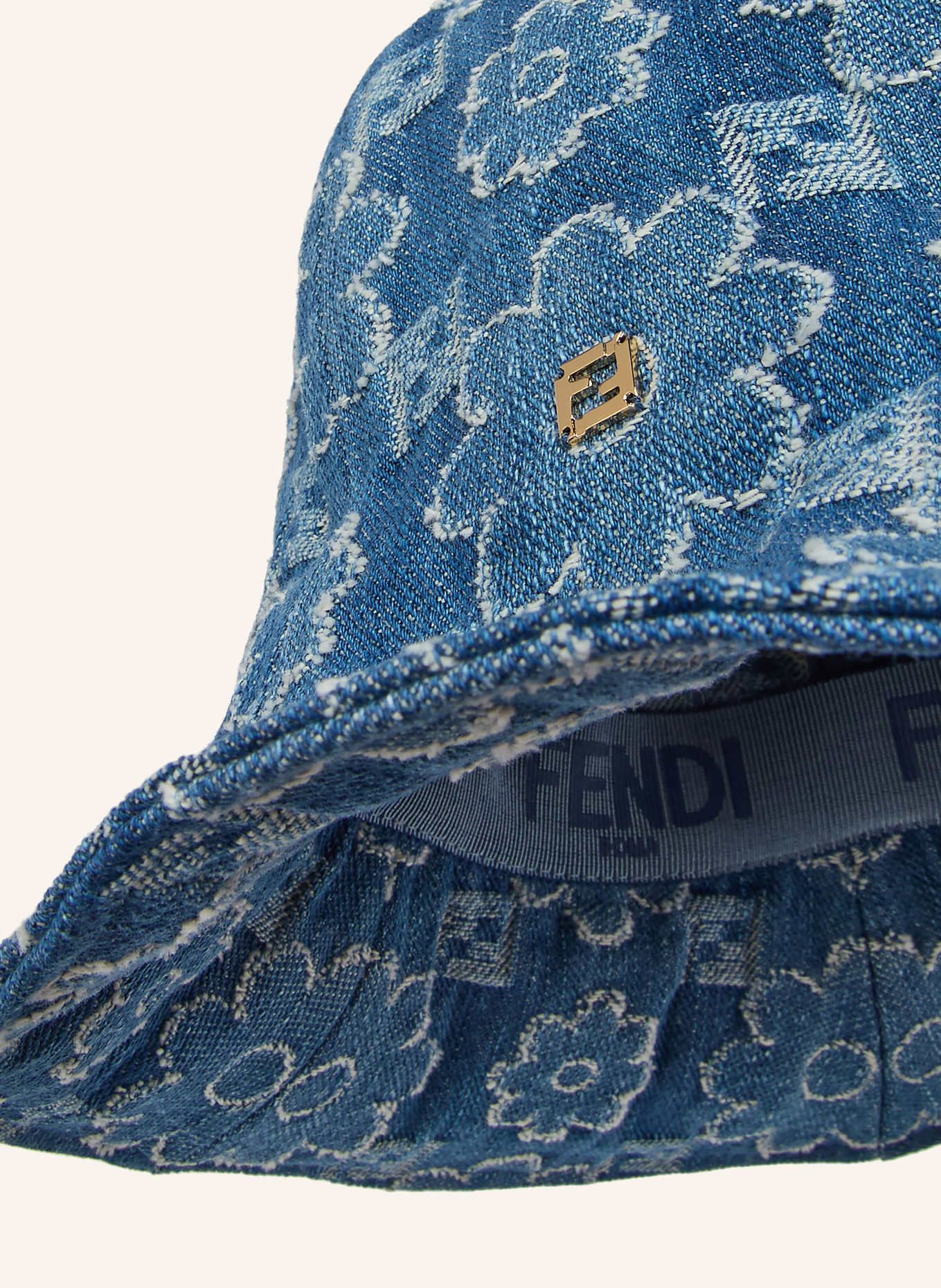 FENDI chapeau: BLEU / BLEU CLAIR