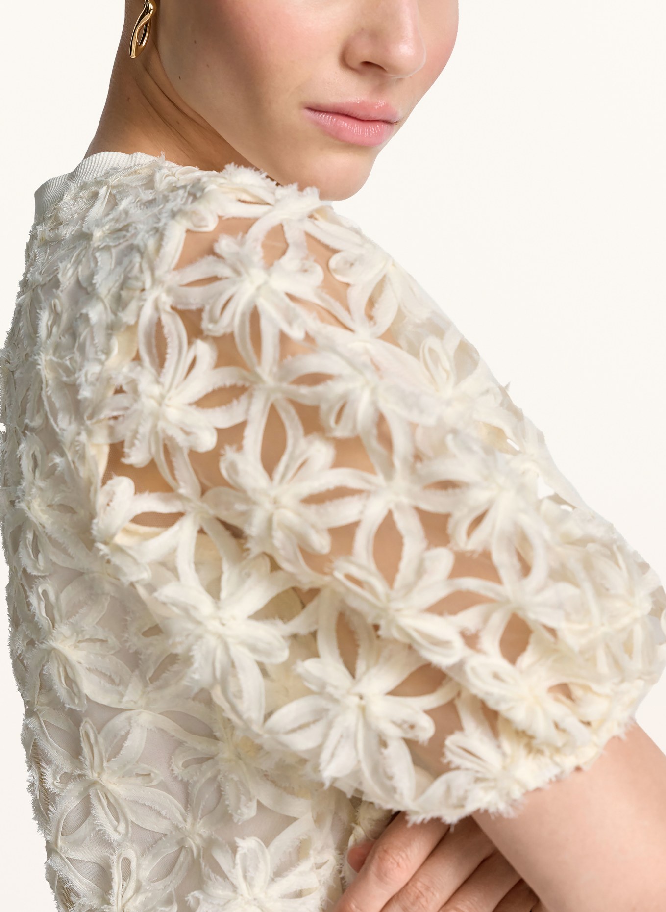 Rich & Royal Blusenshirt: CREME