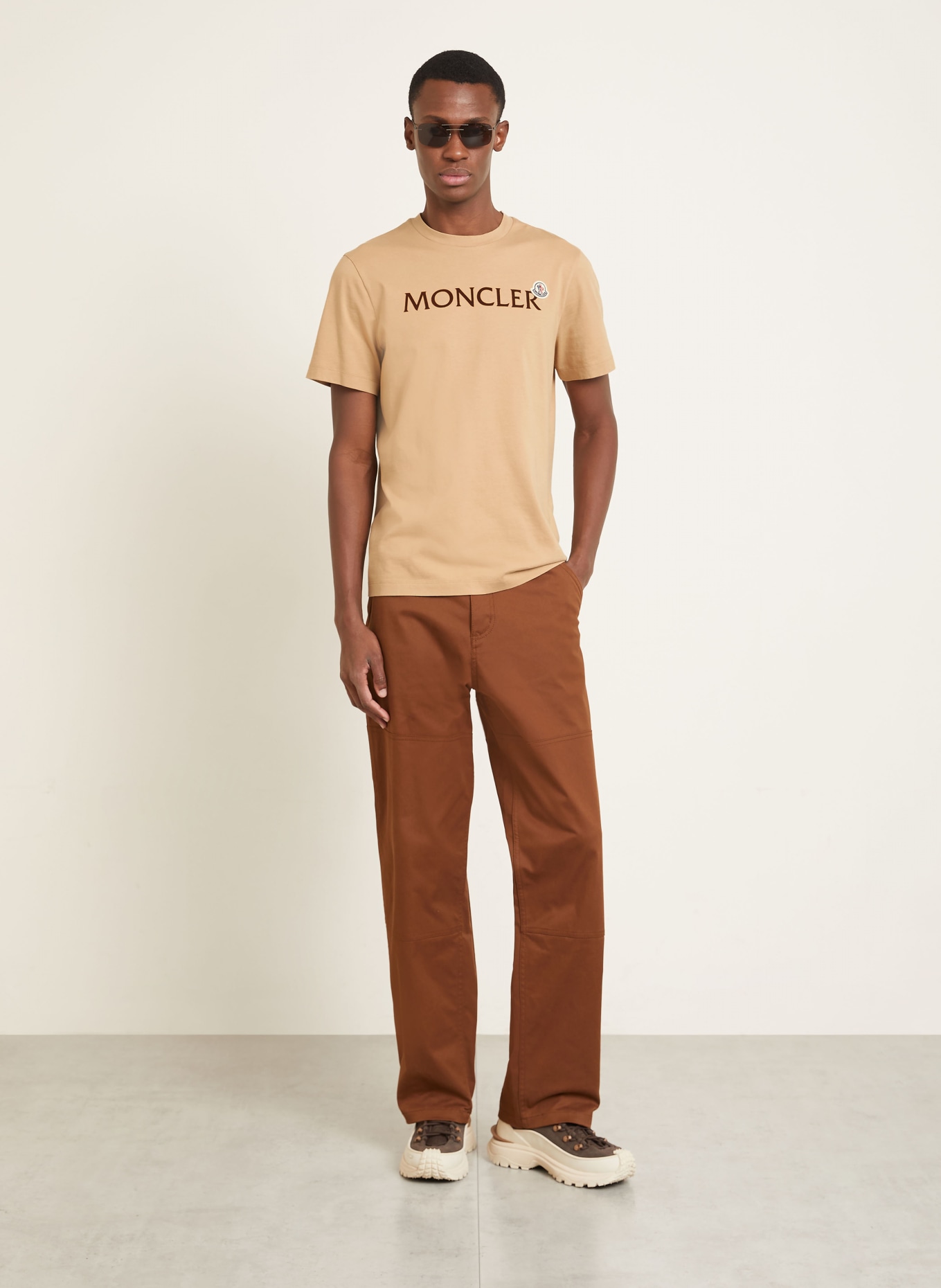 MONCLER T-Shirt ARCHIVIO: CAMEL