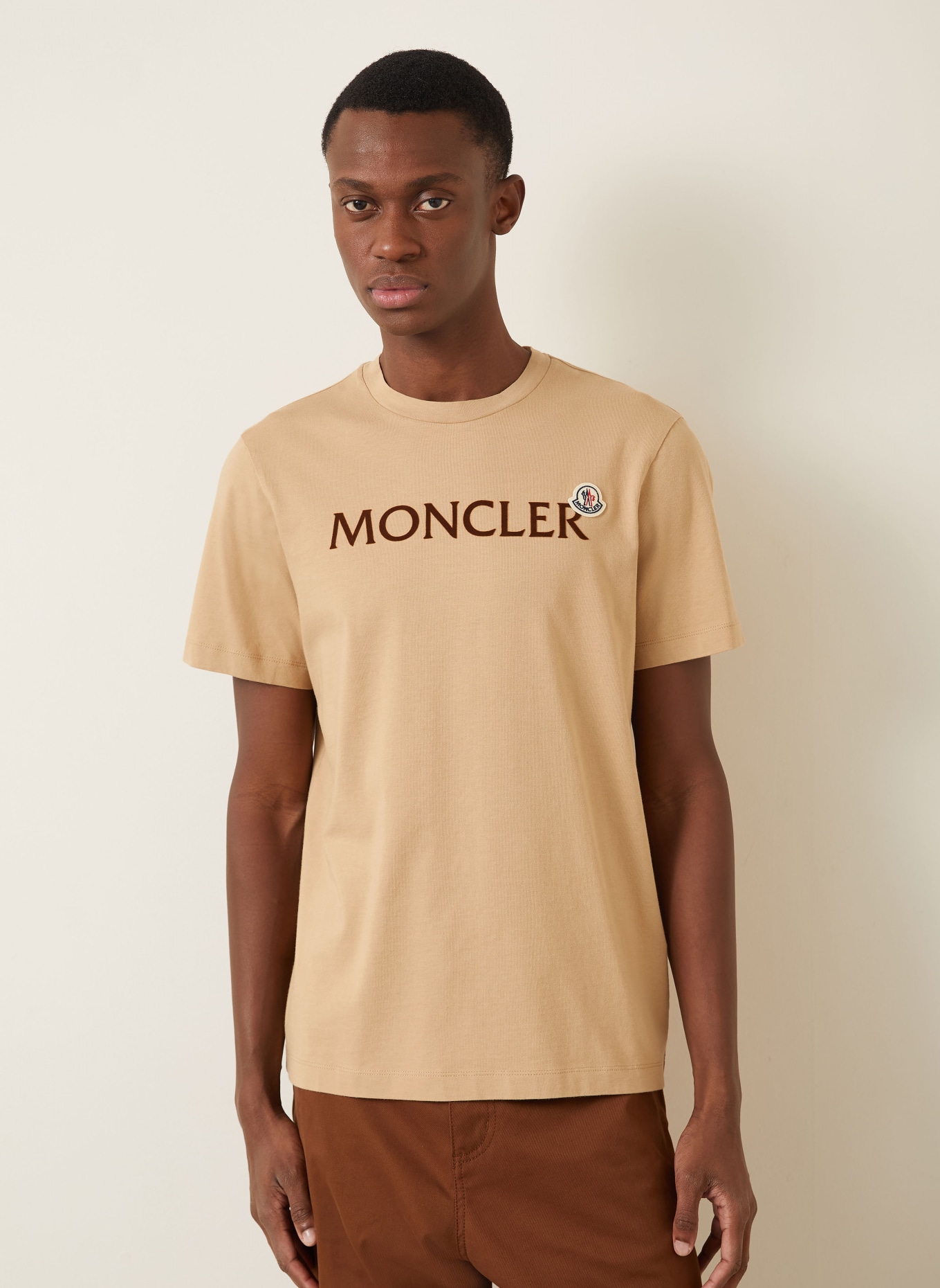 MONCLER T-Shirt ARCHIVIO: CAMEL