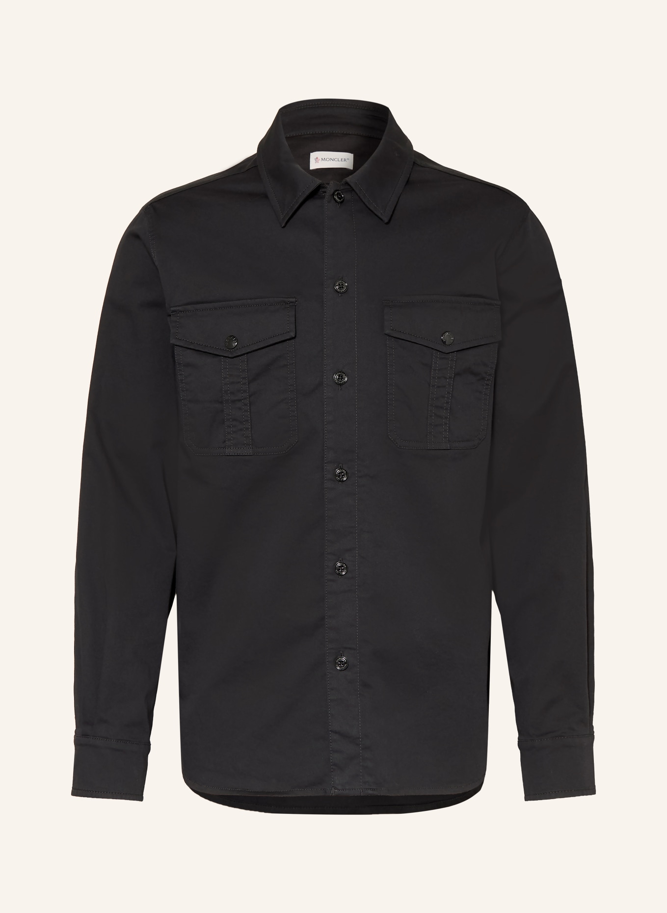 MONCLER Overshirt: SCHWARZ