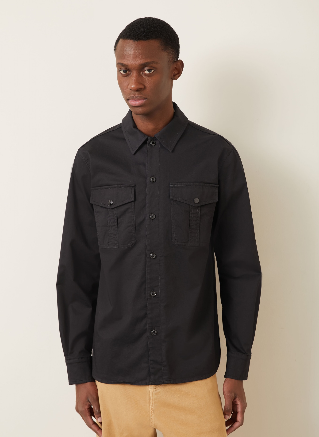 MONCLER Overshirt: SCHWARZ