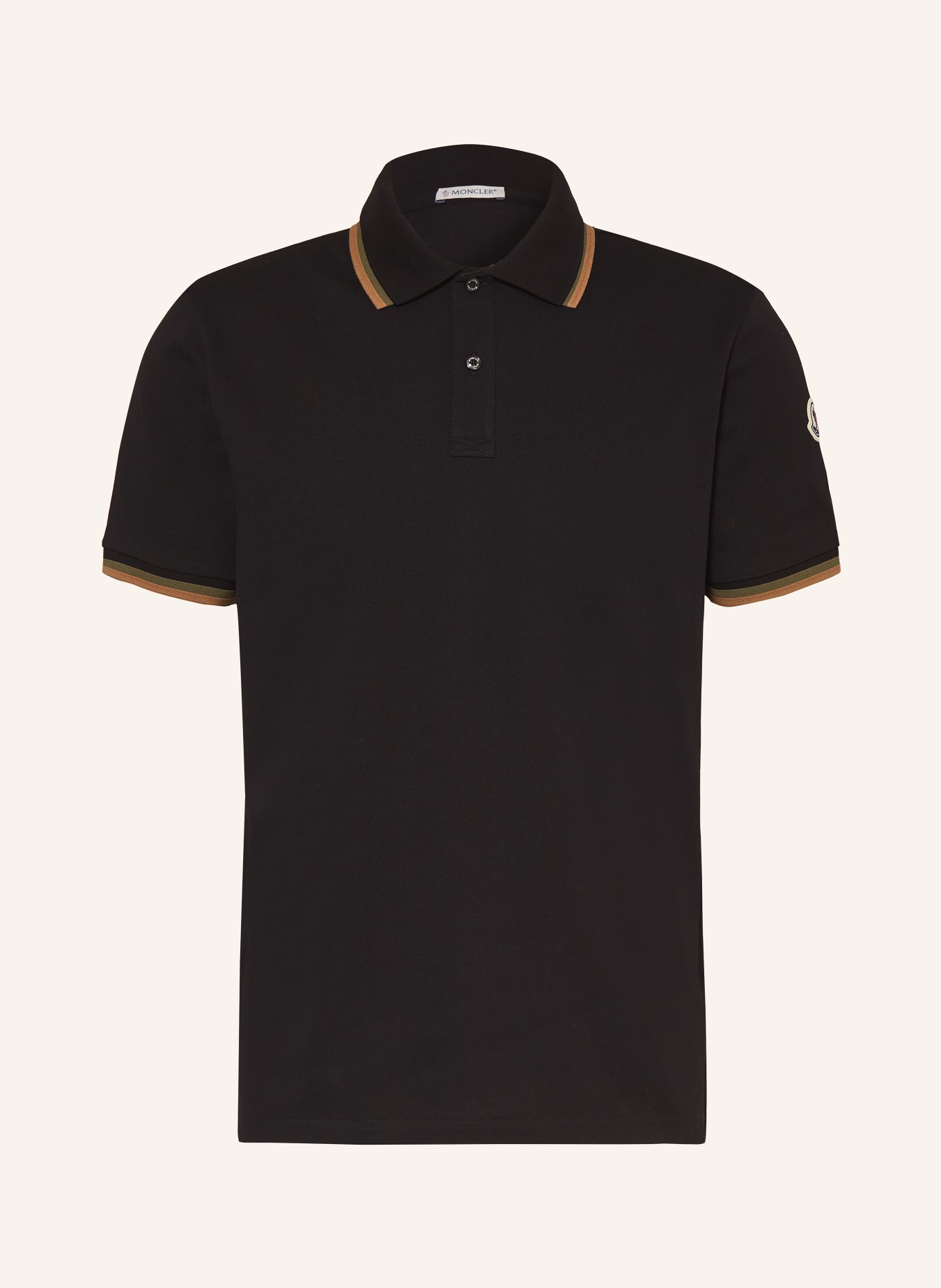 MONCLER Piqué-Poloshirt: DUNKELBLAU